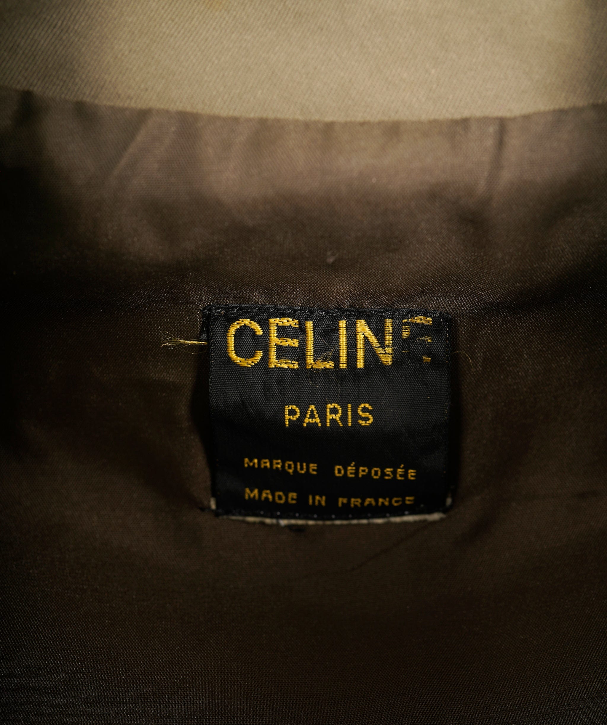 Celine Celine Gold Buttons Trench Coat Khaki ASL10250