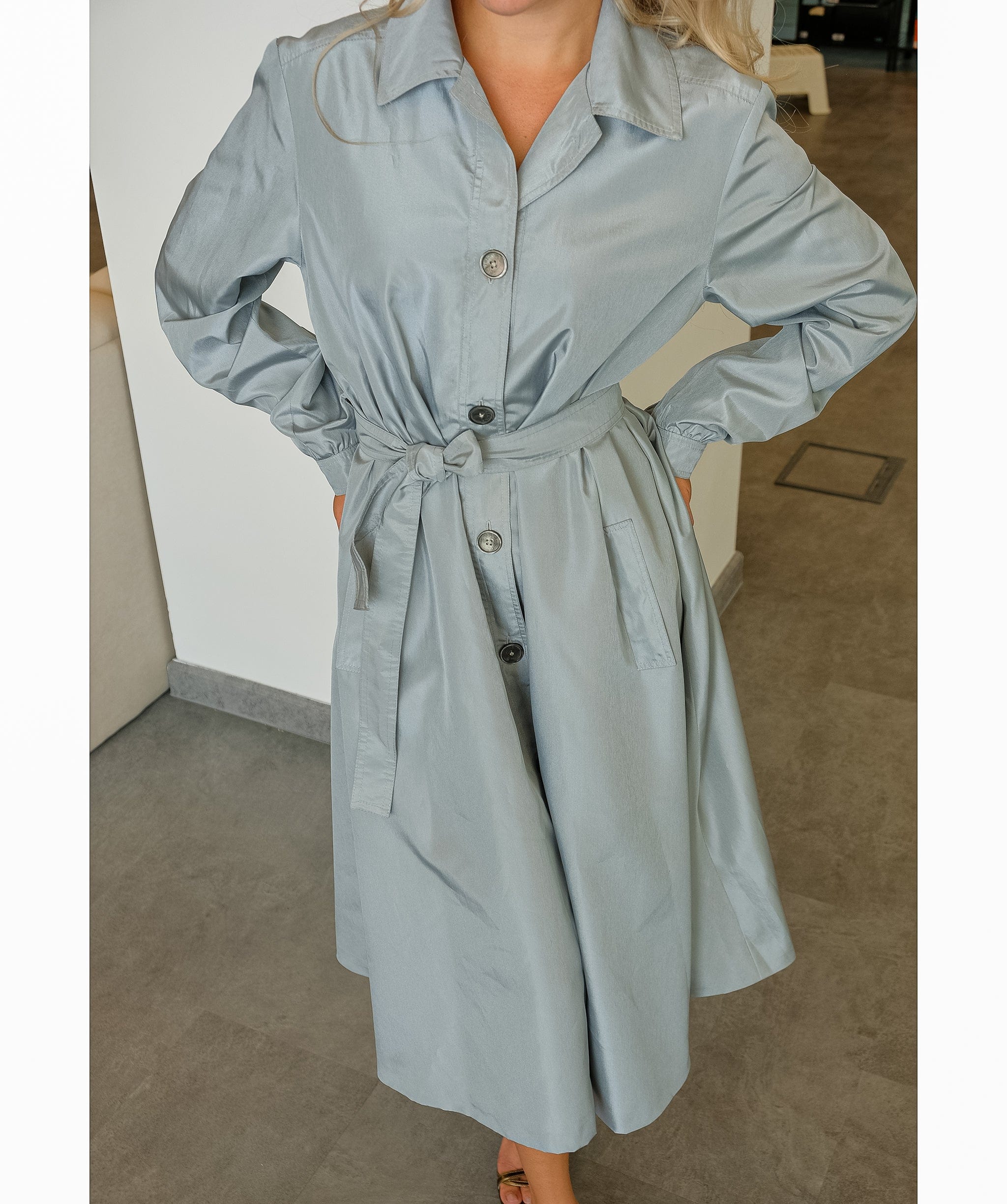 Celine Celine Grey Trench Coat  ASL10347