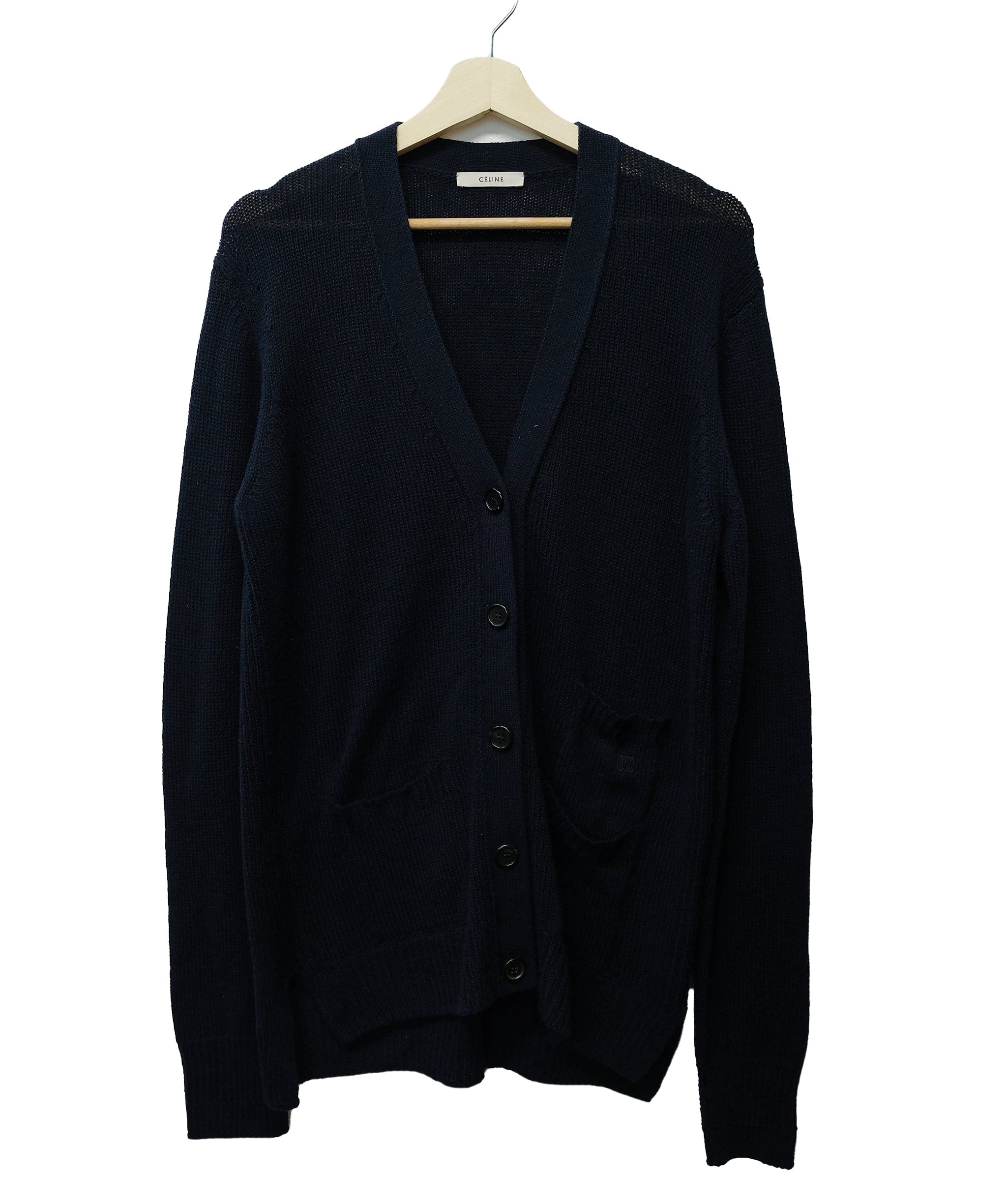 Celine Celine Knit Cardigan Navy  ASL10418