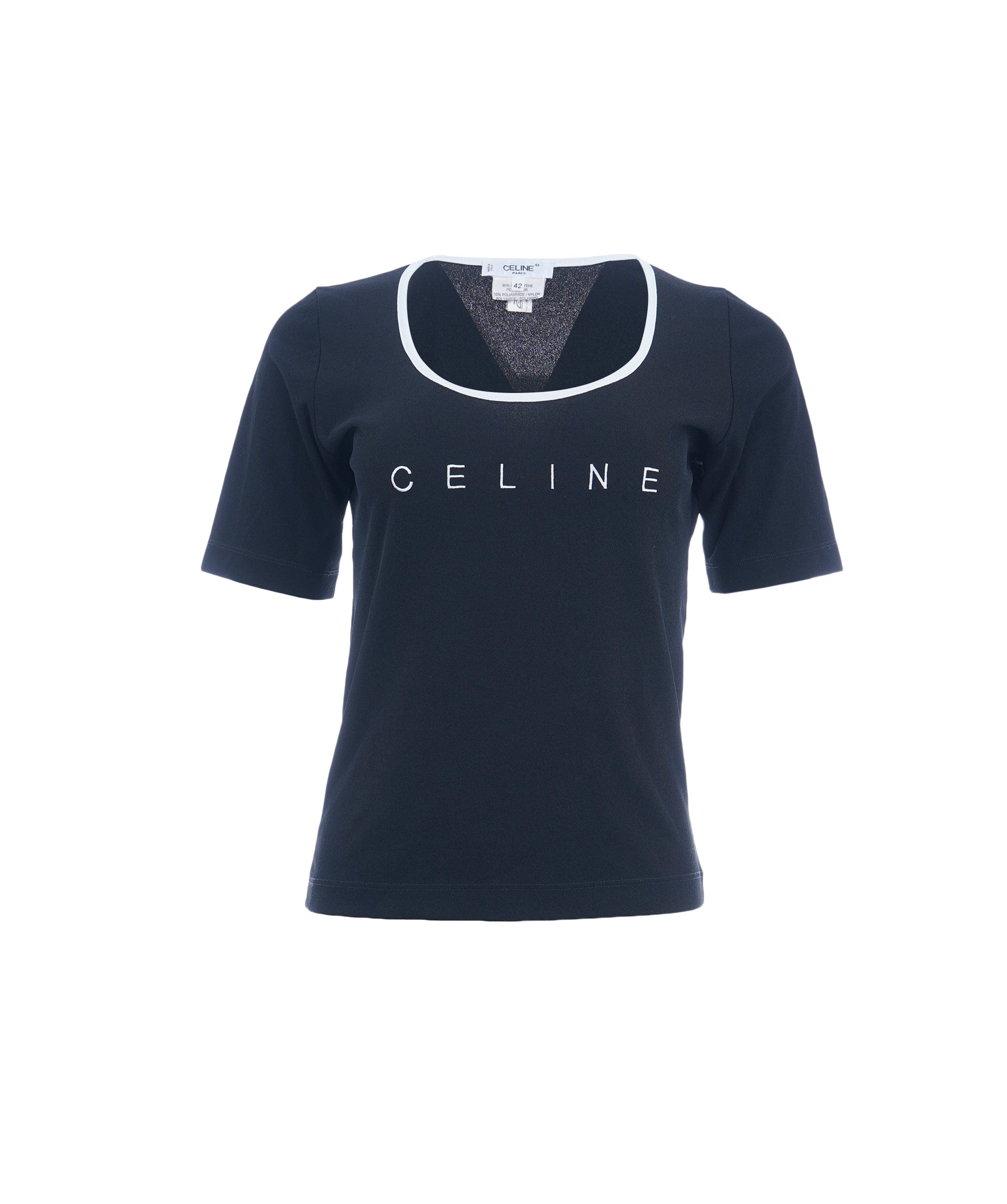 Celine Celine Logo T-Shirt Black #42 ASL10737