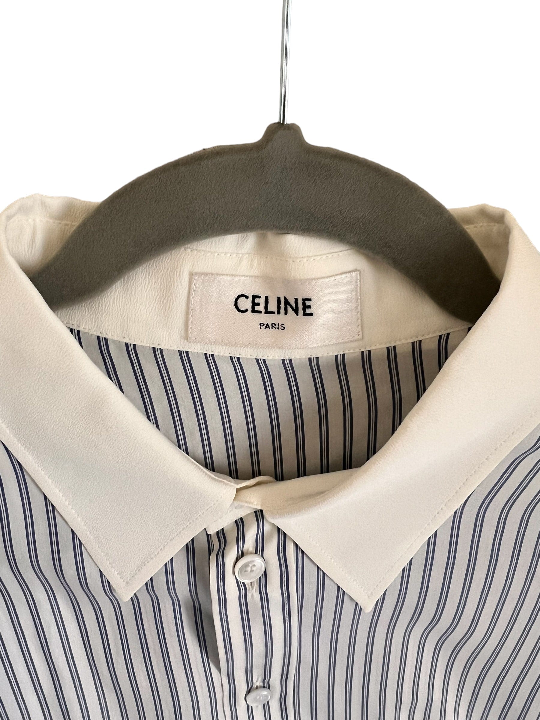 Celine Celine Stripe Shirt Light Blue  ASL10651