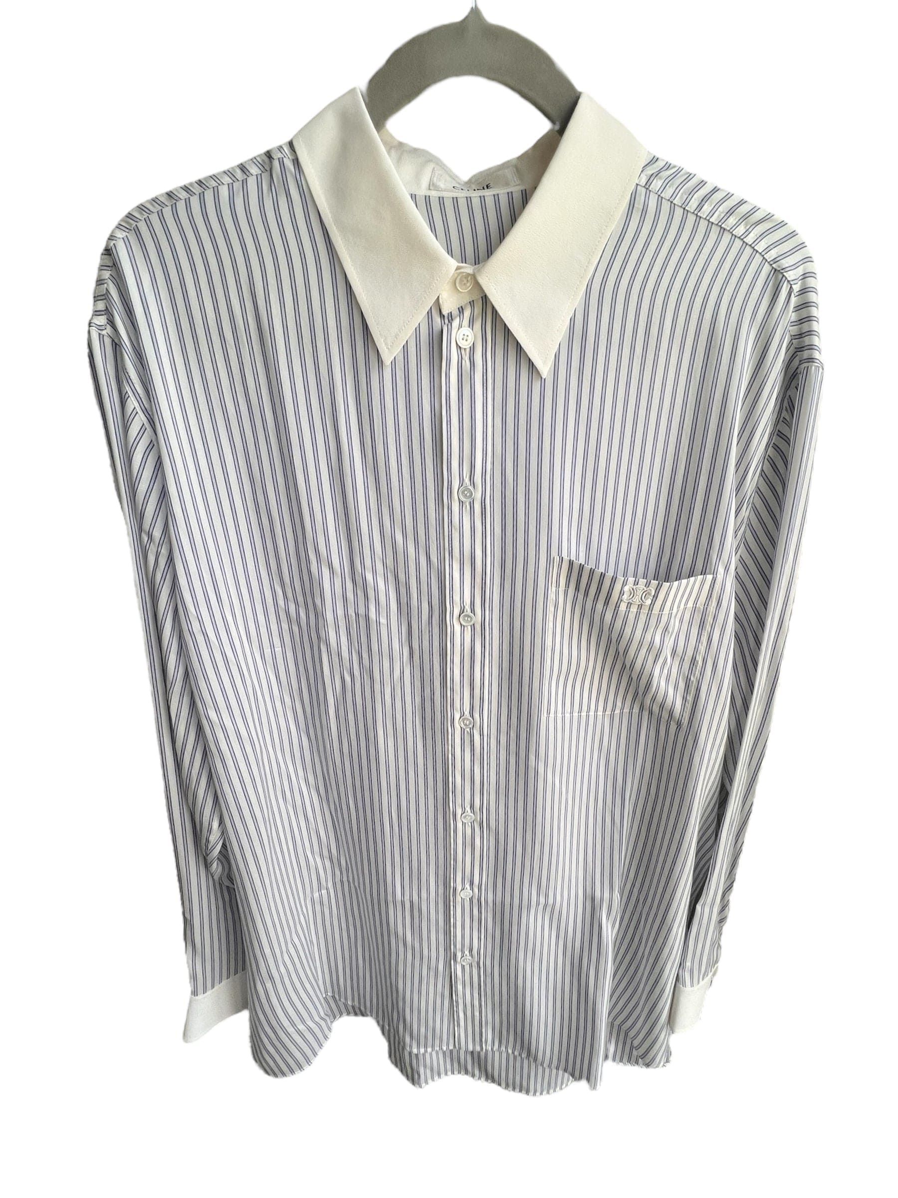 Celine Celine Stripe Shirt Light Blue  ASL10651