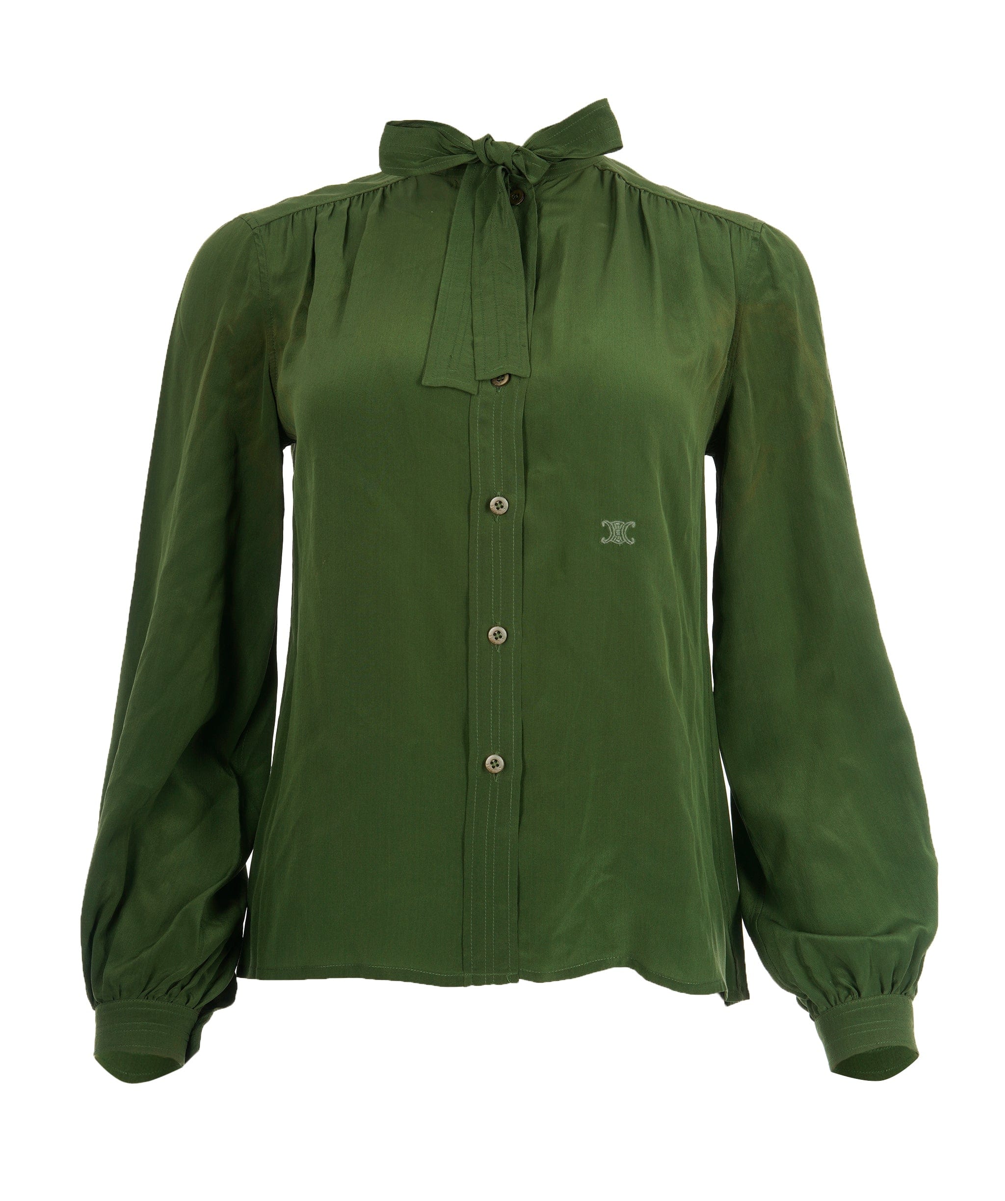 Celine Celine Triomphe Green Shirt ALC1573