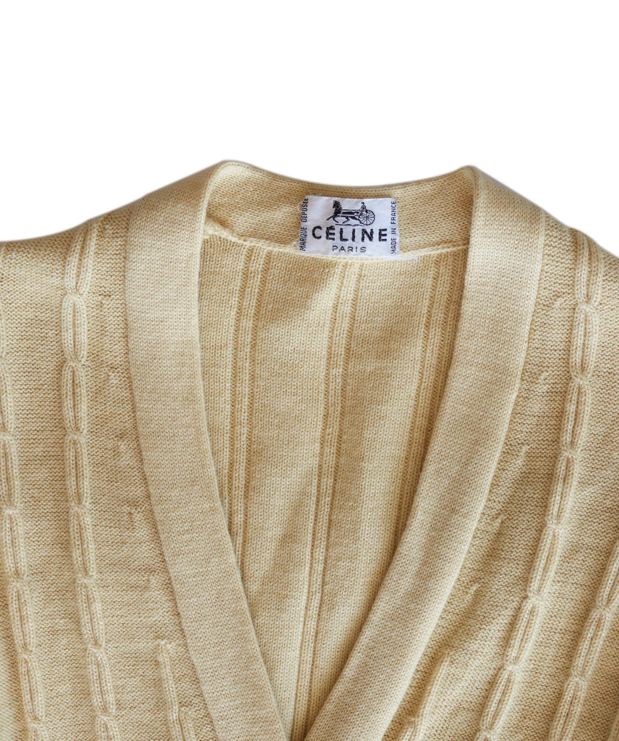 Celine Celine yellow wool cardigan - AGC1908