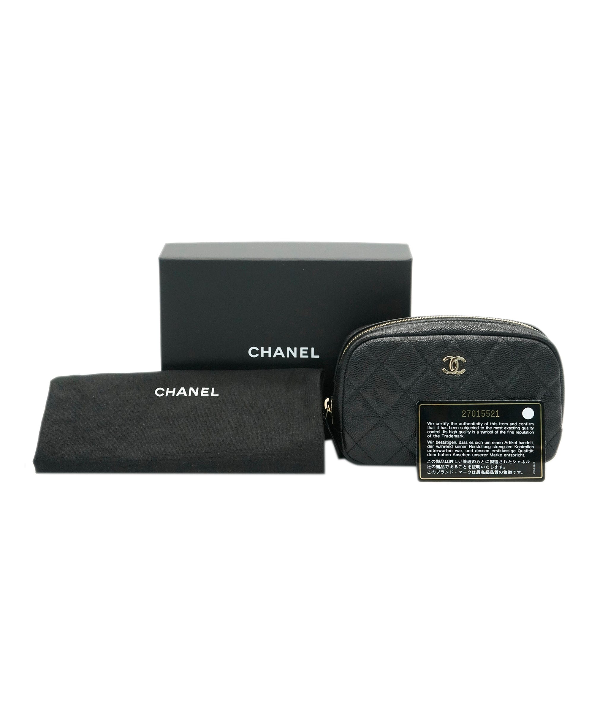 Chanel Chanel black caviar cosmetics pouch - AJC0759