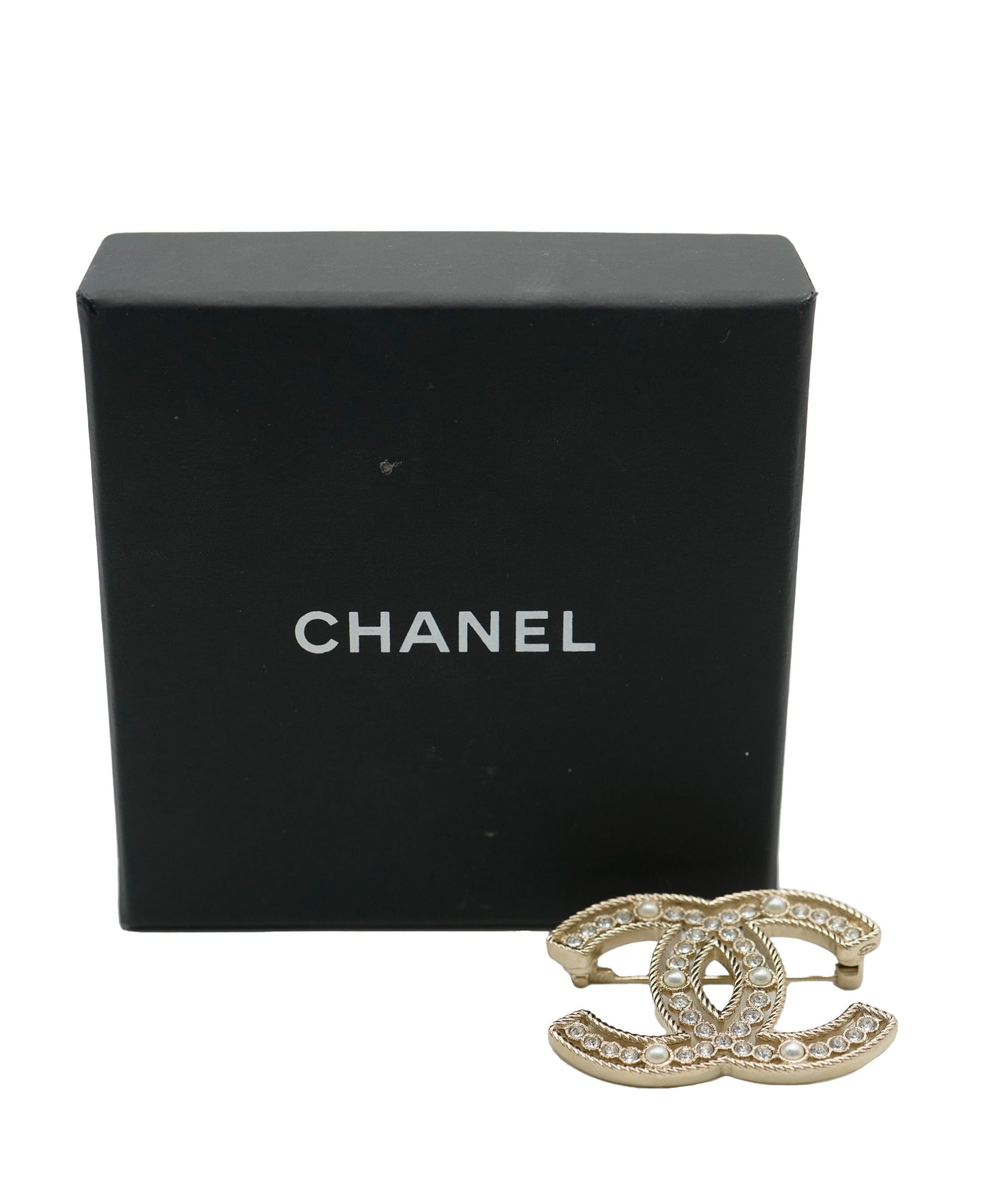 Chanel Chanel CC rhinestone brooch  - AJC0684