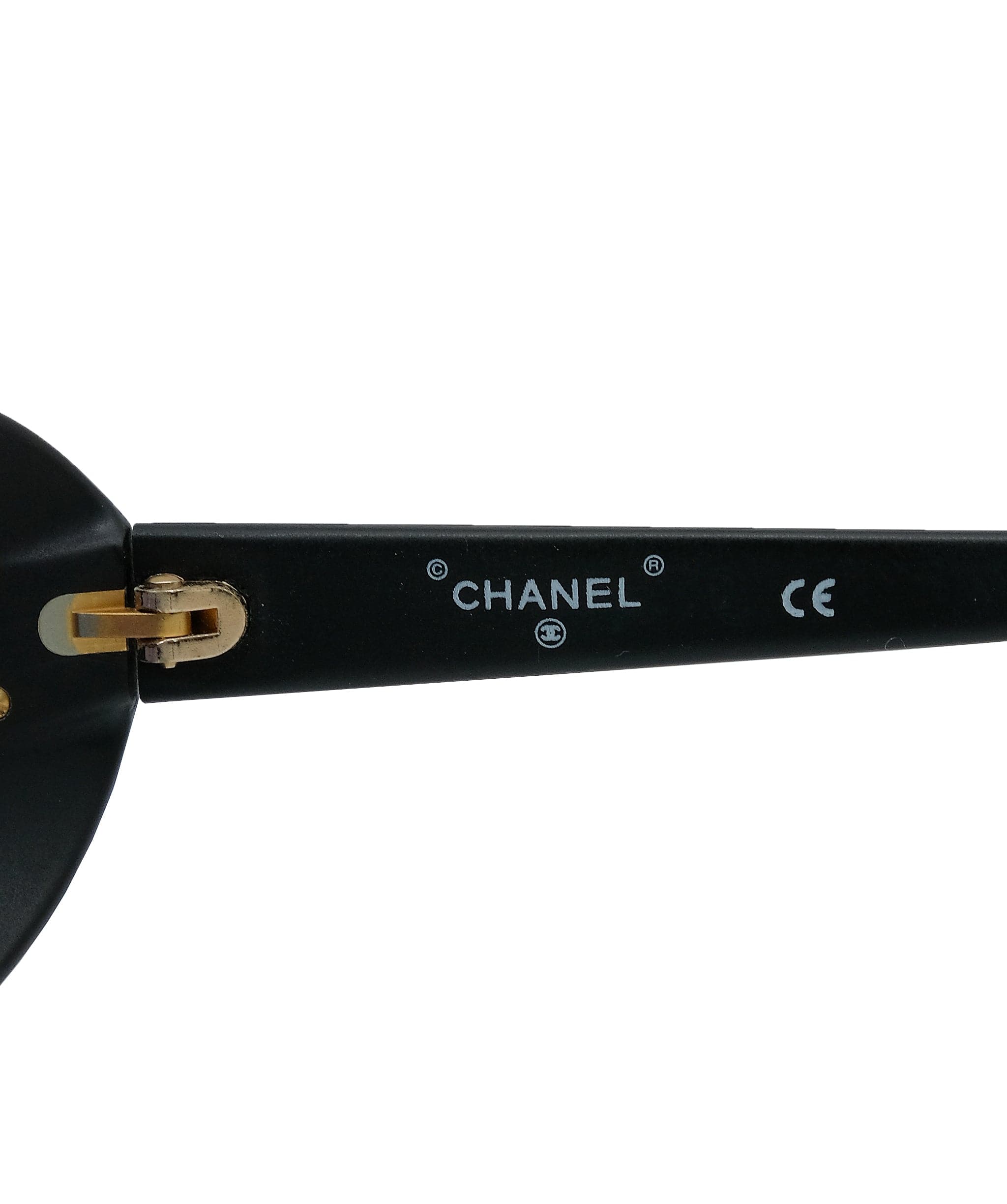 Chanel Chanel Gold CC Sunglasses Matte Black ASL10407