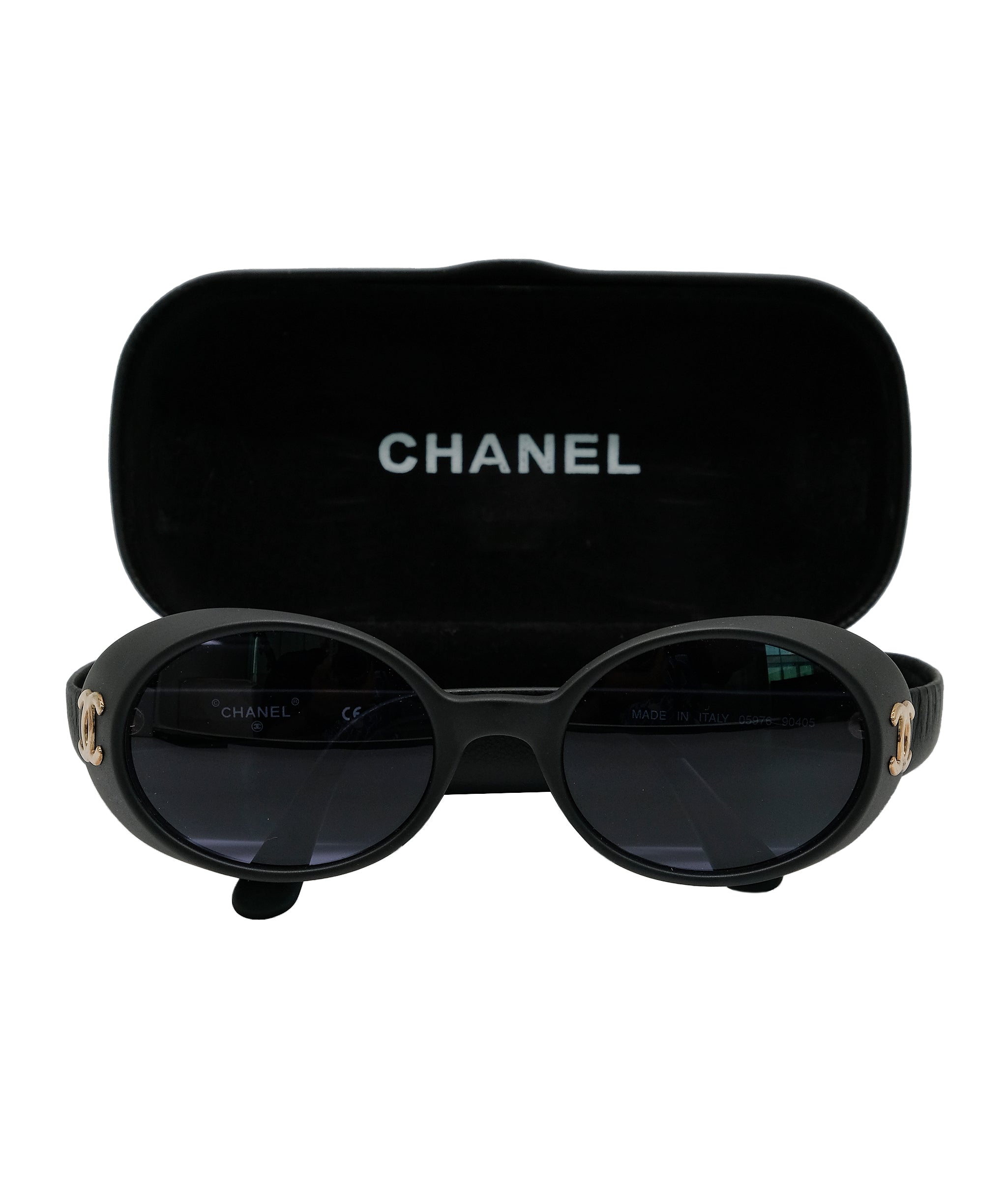 Chanel Chanel Gold CC Sunglasses Matte Black ASL10407