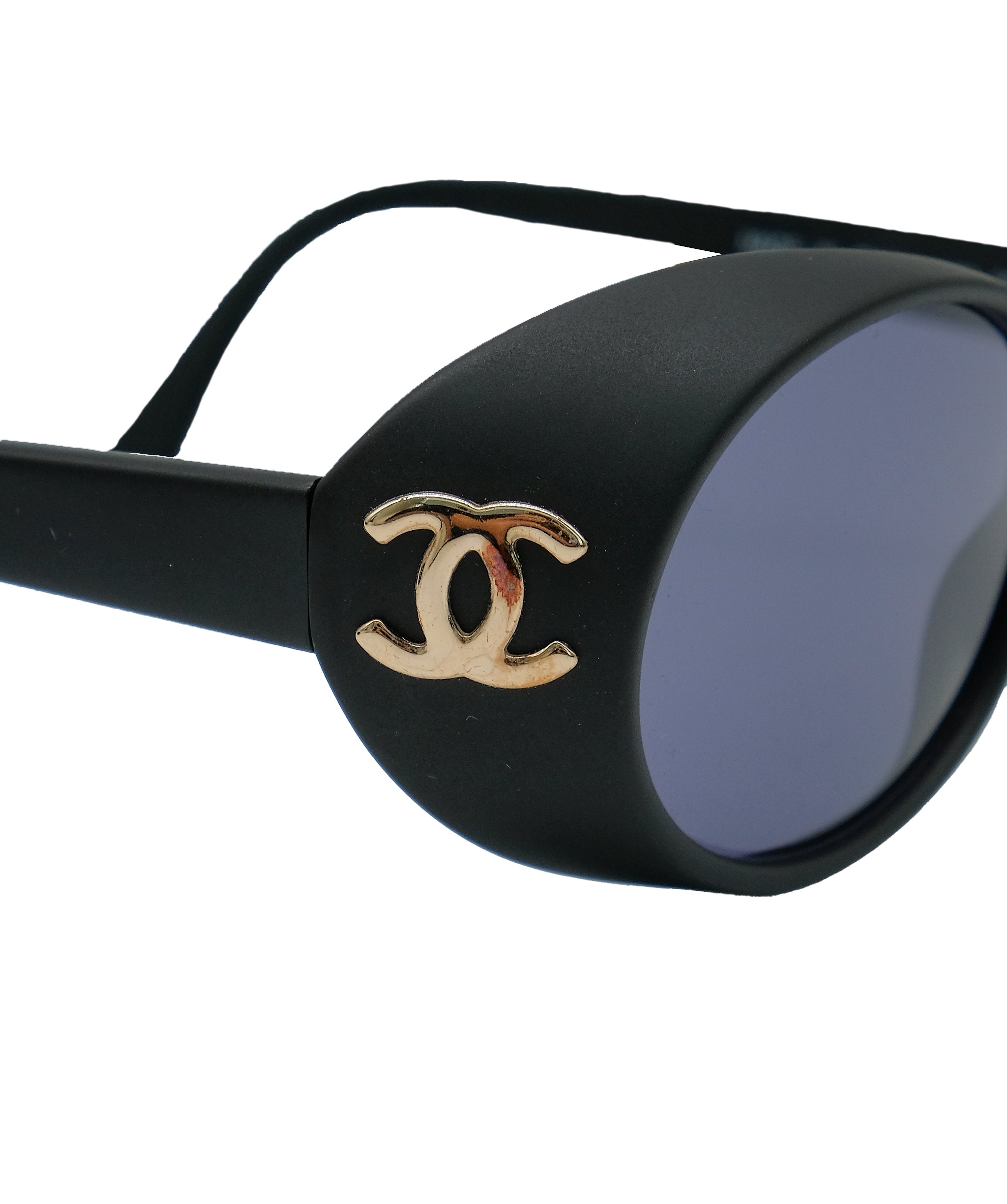 Chanel Chanel Gold CC Sunglasses Matte Black ASL10407