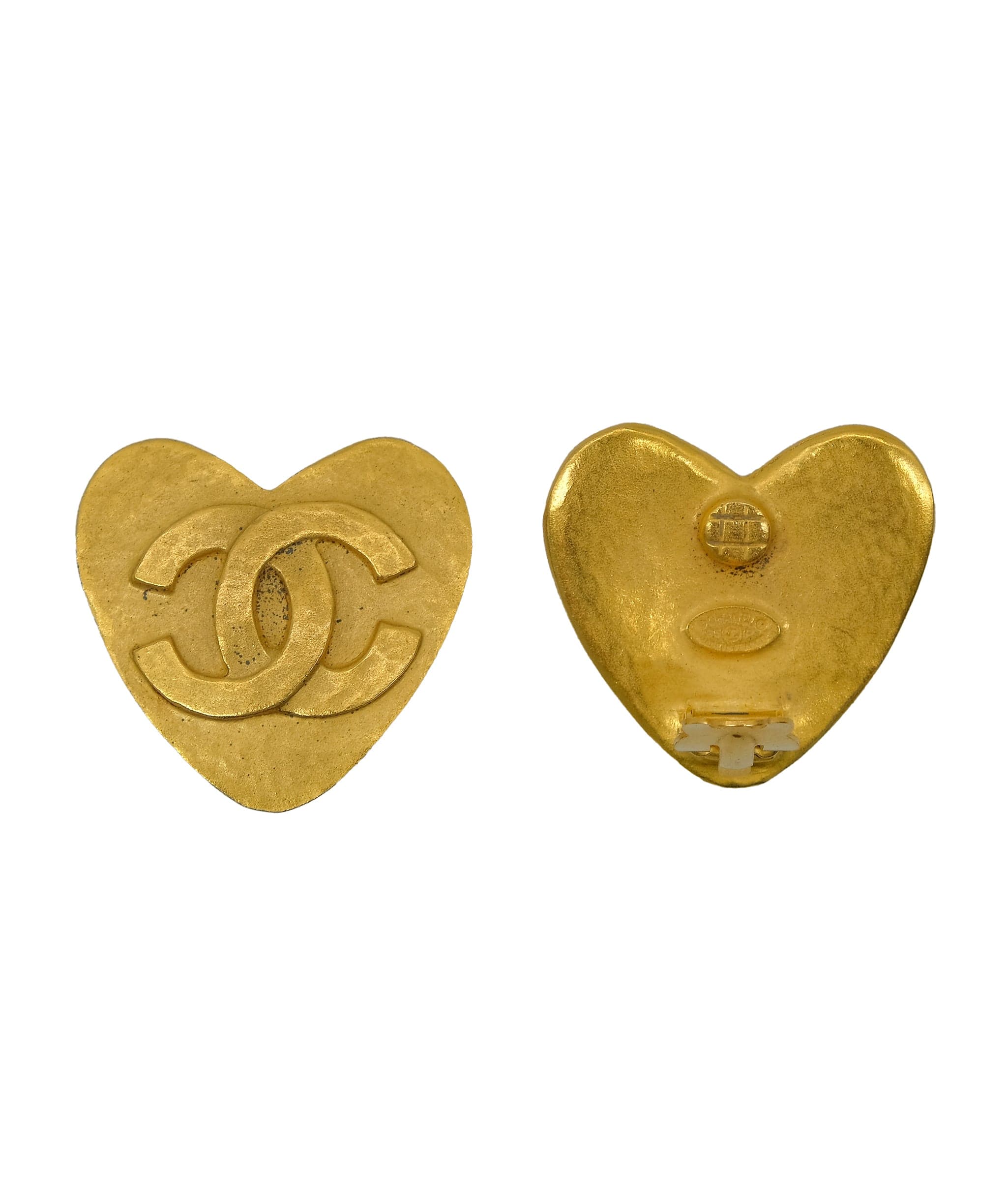 Chanel Chanel Heart CC Earrings ASL10208