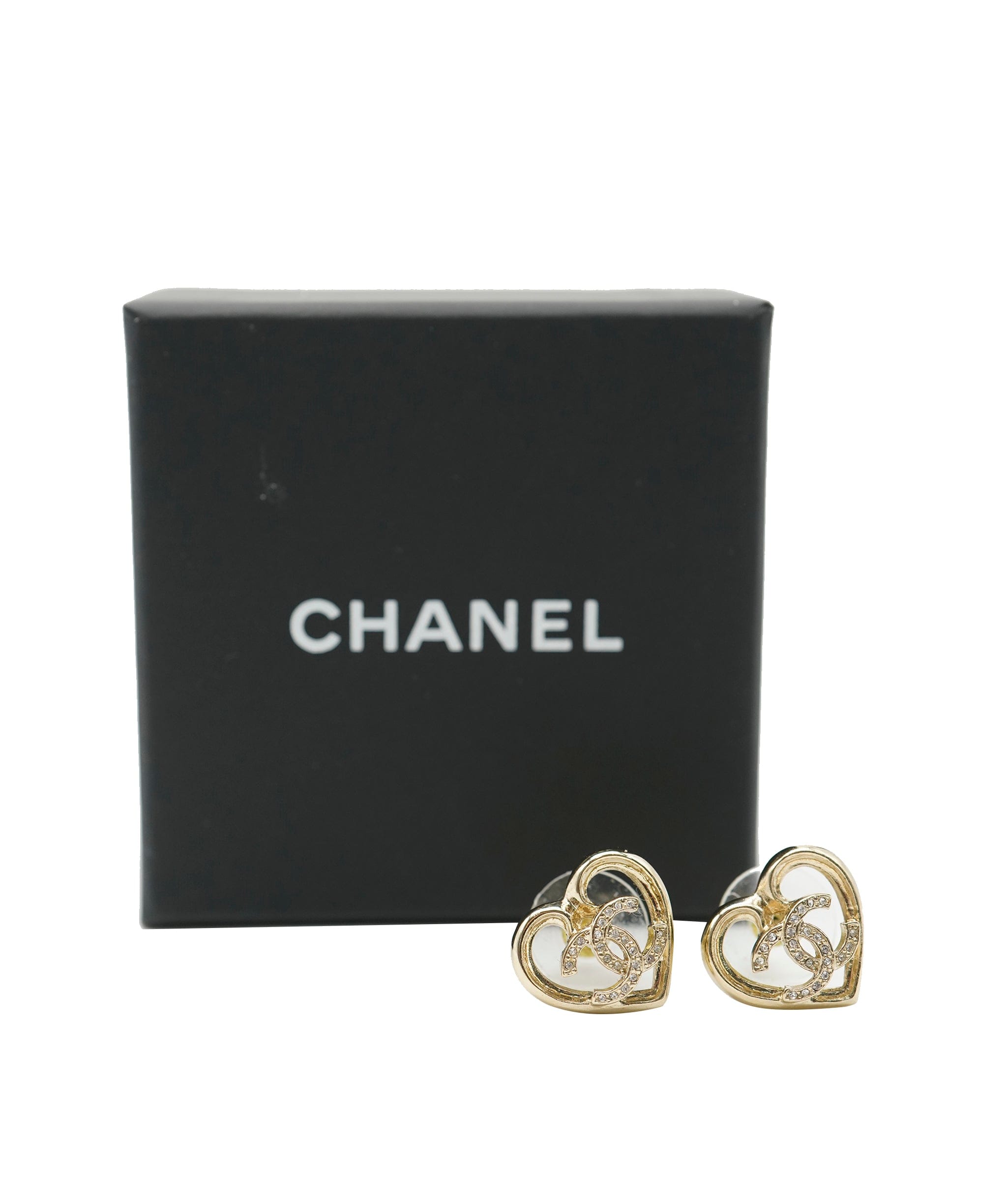 Chanel Chanel Heart Strass earrings ALC1141