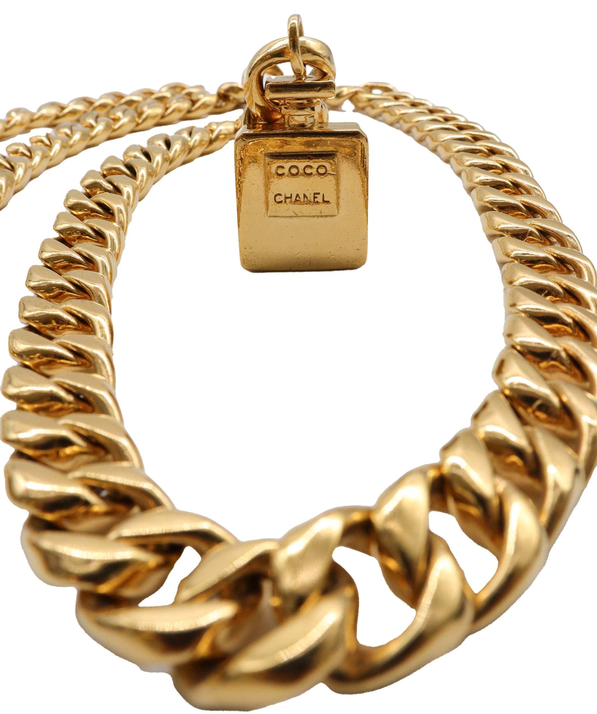 Chanel CHANEL Perfume-pendant chain-link belt - DXBS1294