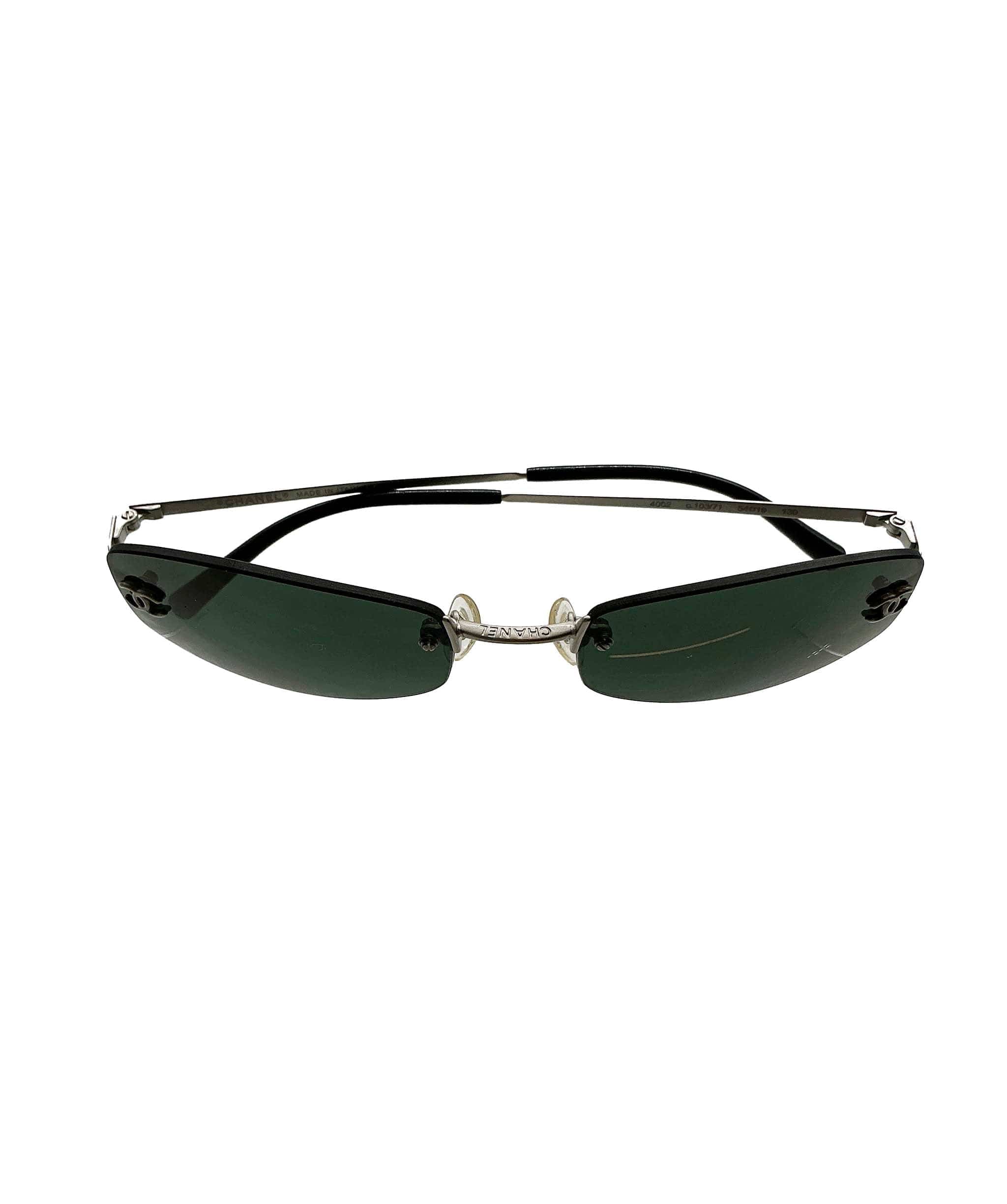 Chanel Chanel Rimless Sunglasses Green DXBS2445