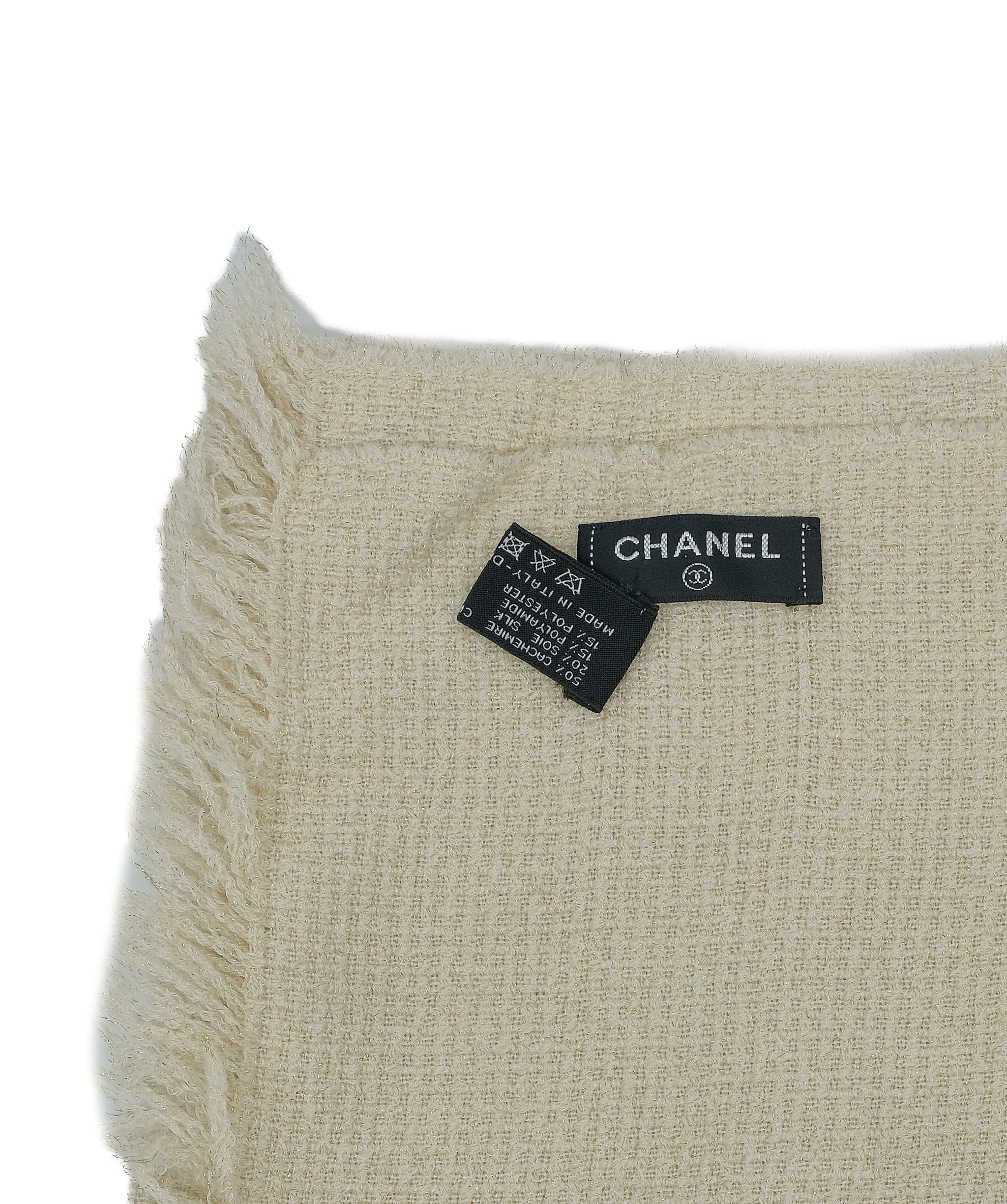 Chanel Chanel Shawl Beige RJC3267