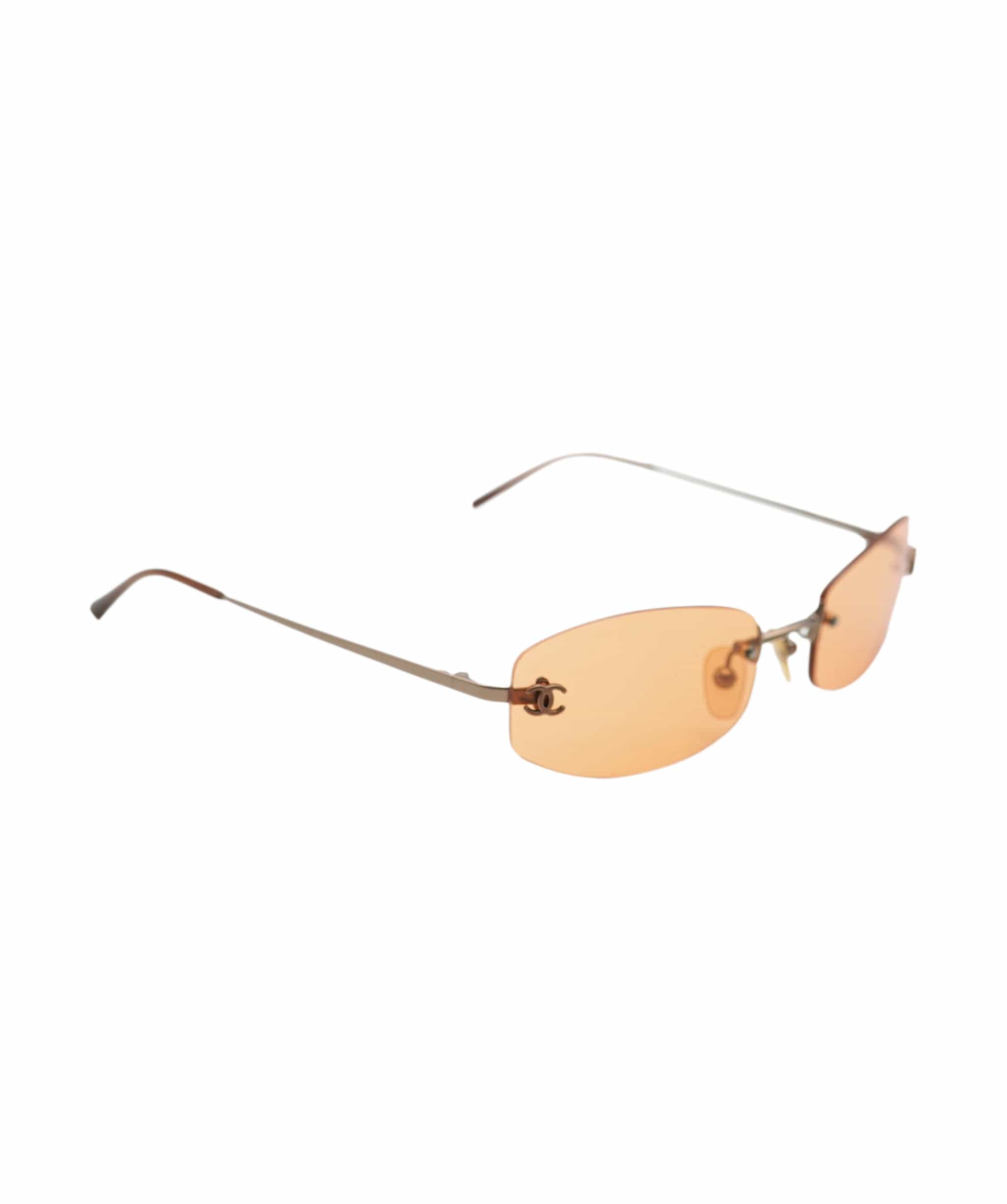 Chanel Chanel Small Sunglasses Orange  ASL10583