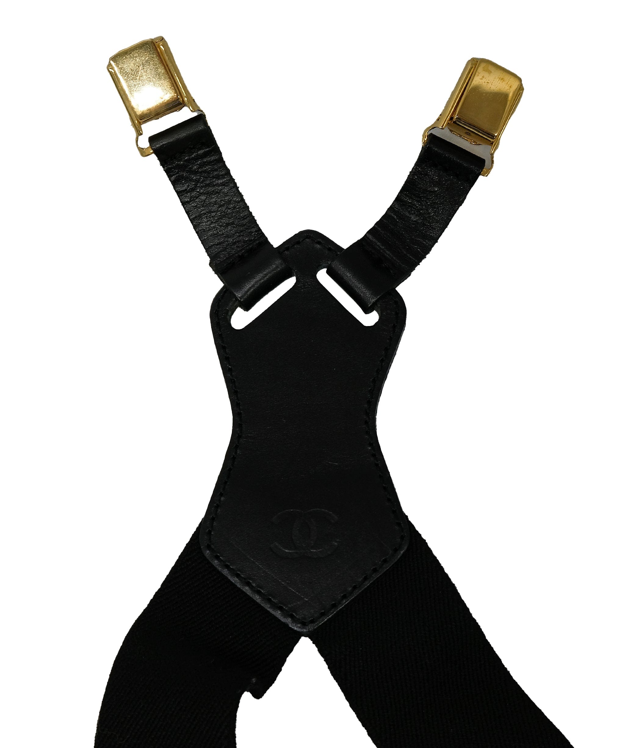 Chanel Chanel Suspenders Belt Black ASL10422