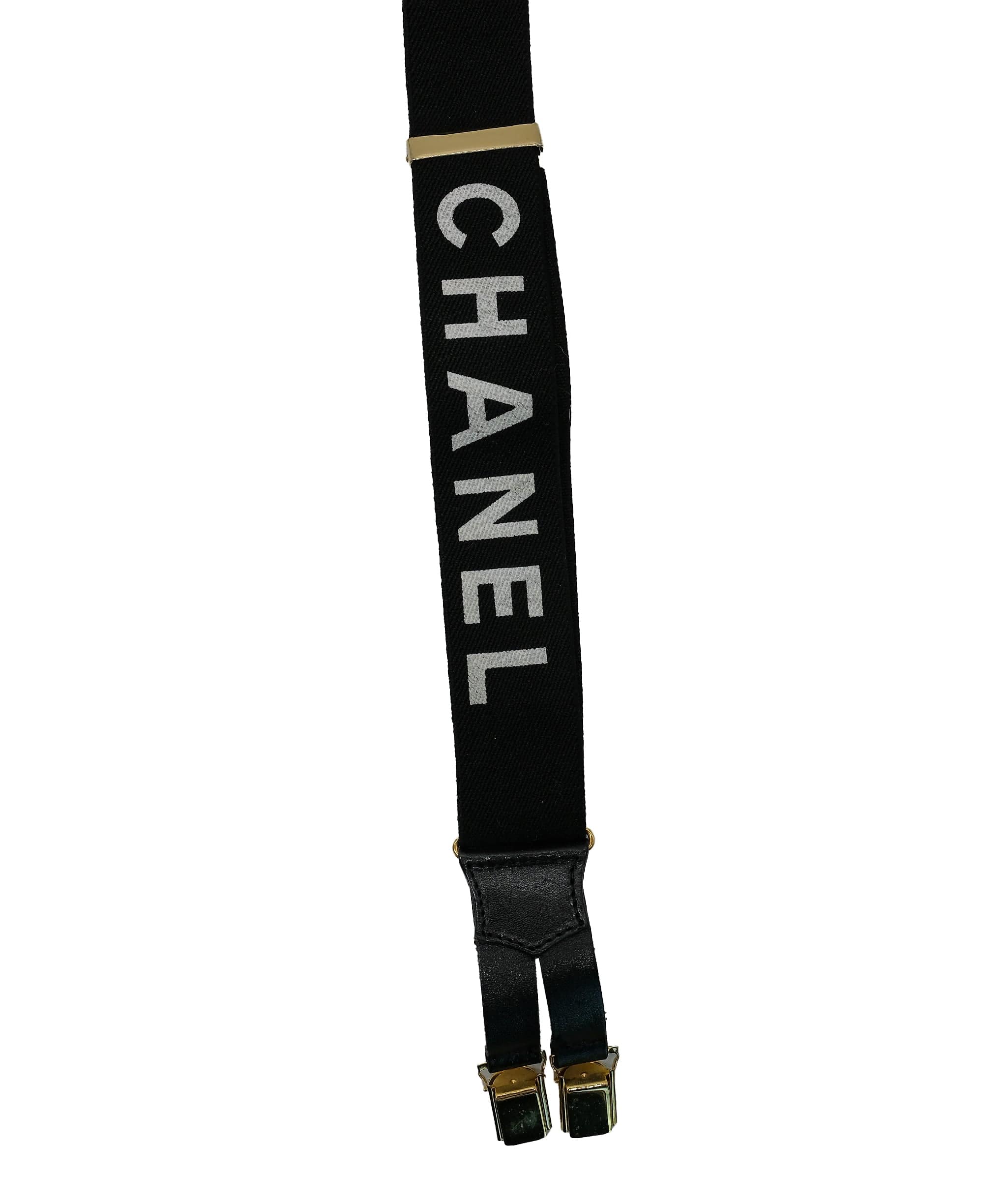 Chanel Chanel Suspenders Belt Black ASL10422