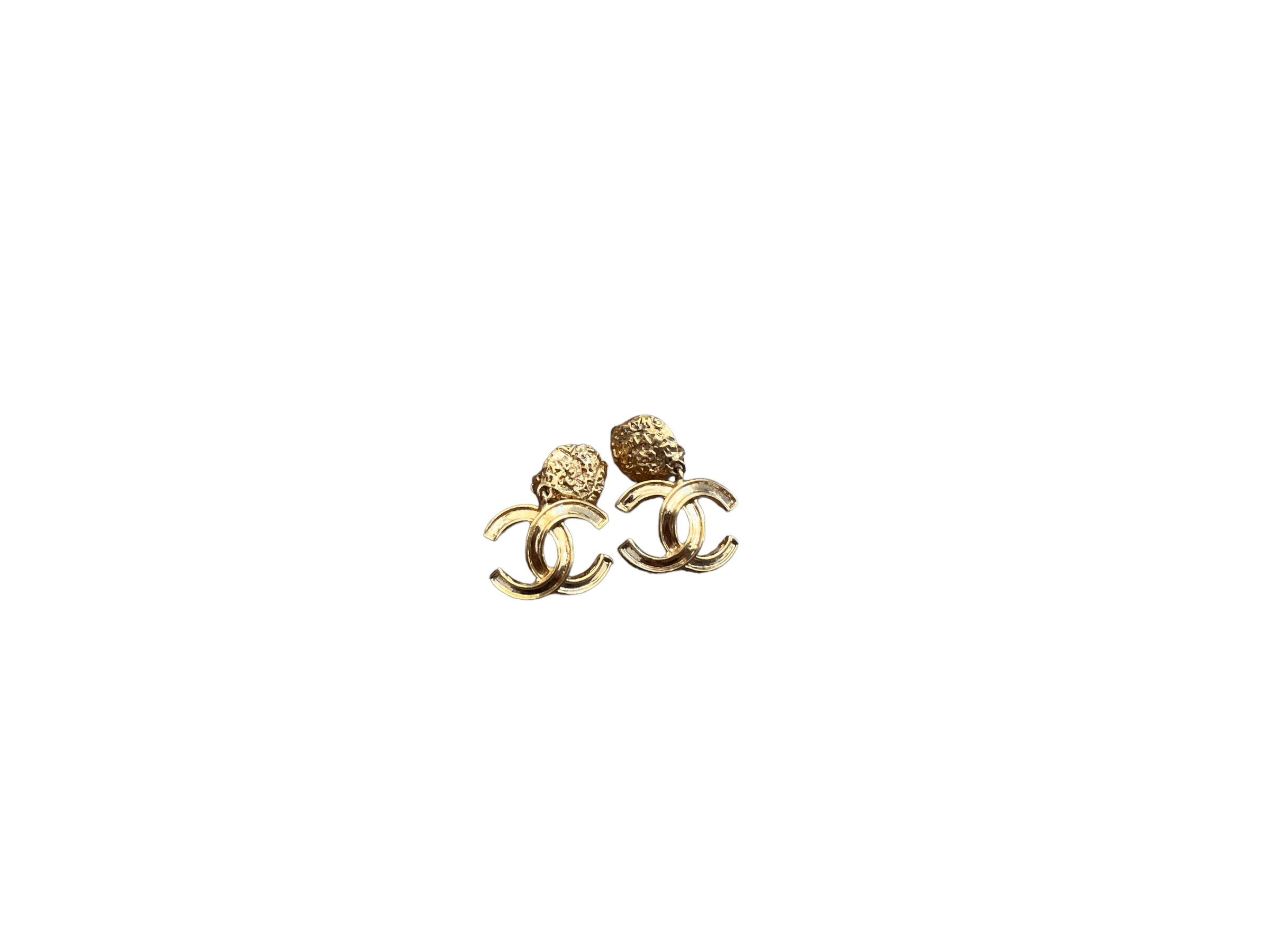 Chanel CC Gold Drop Earrings UKL1333