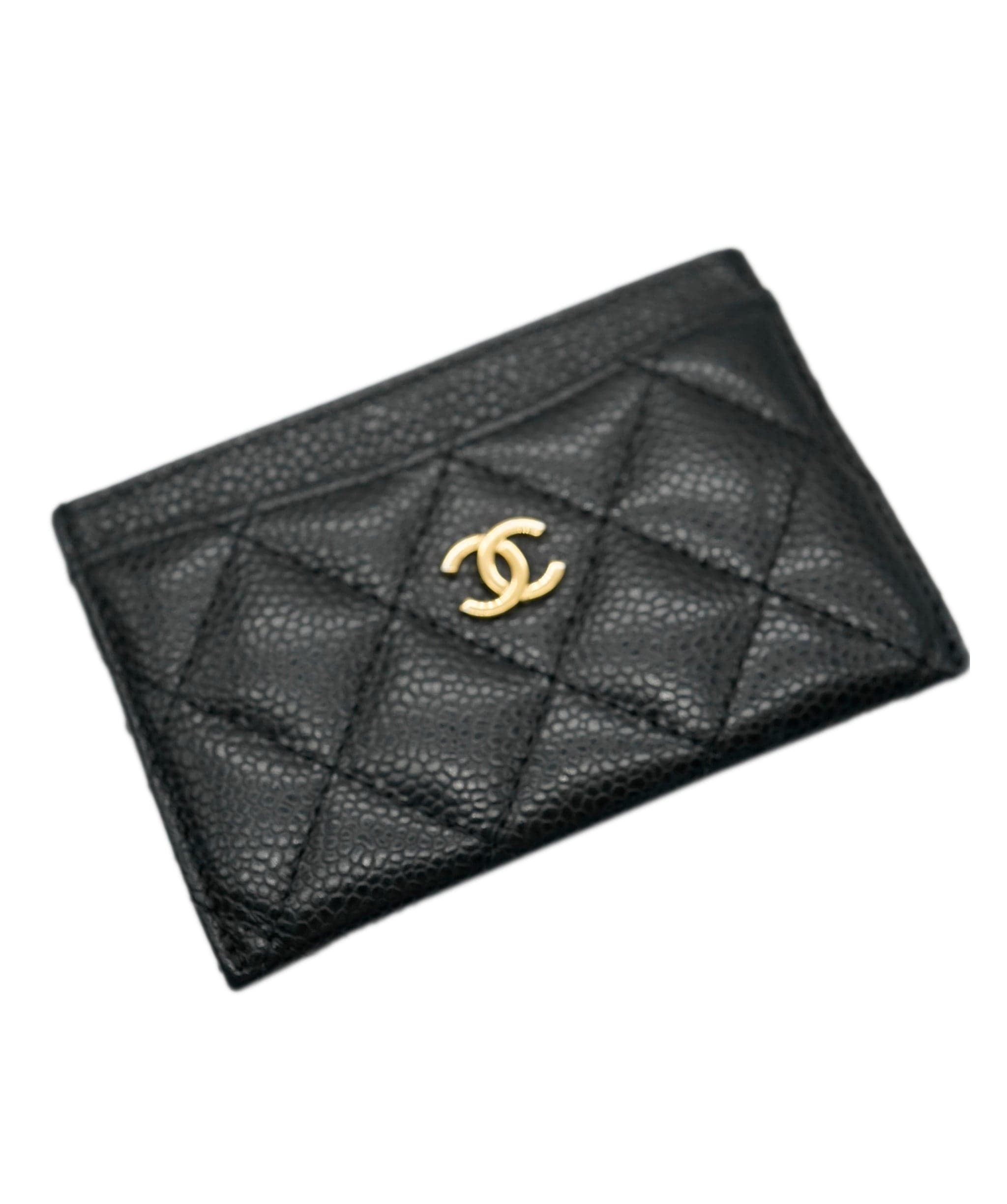 Chanel Chanel Black Caviar Card Holder ASC2109