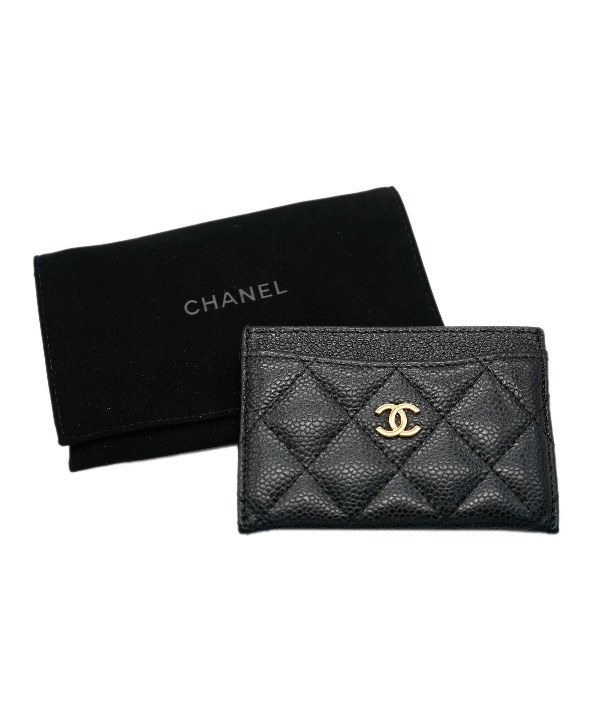 Chanel Chanel Black Caviar Card Holder ASC2109