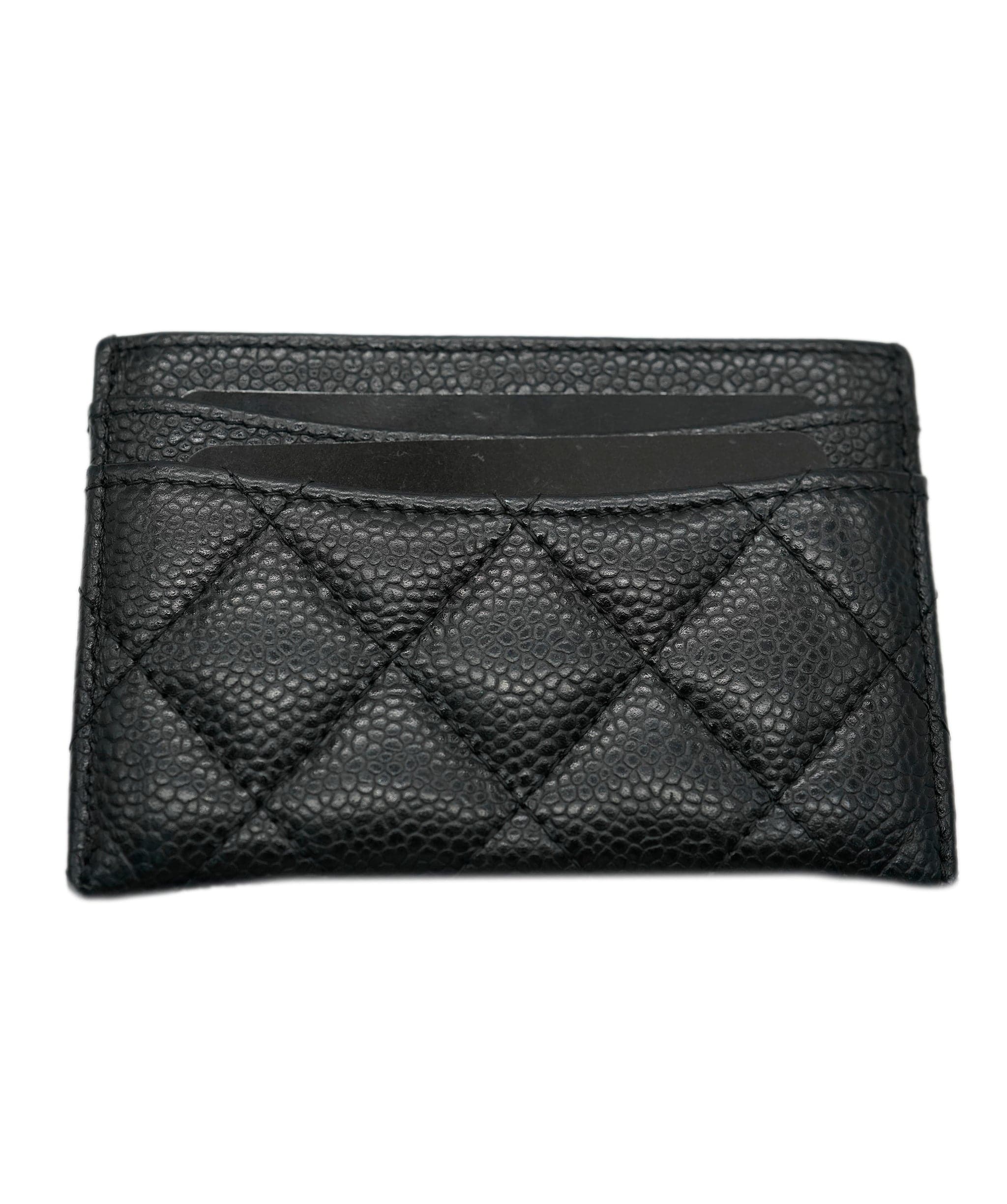 Chanel Chanel Black Caviar Card Holder ASC2109