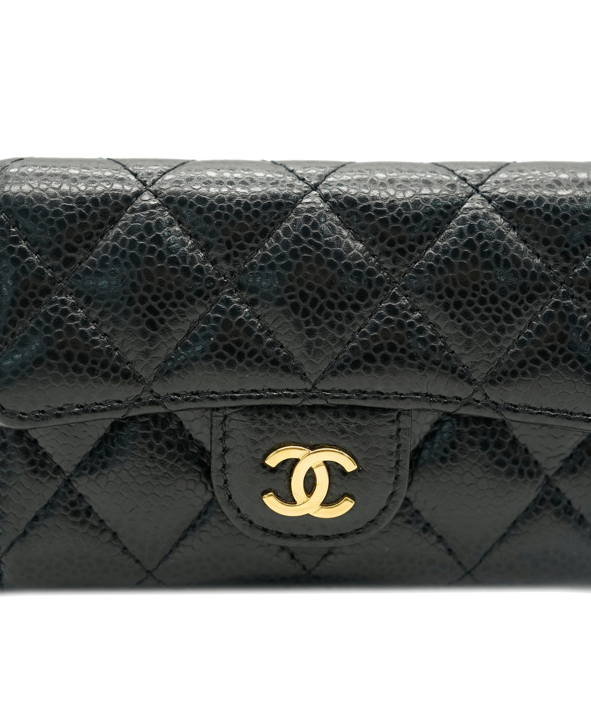 Chanel Chanel black caviar cardholder with GHW - AJC0467