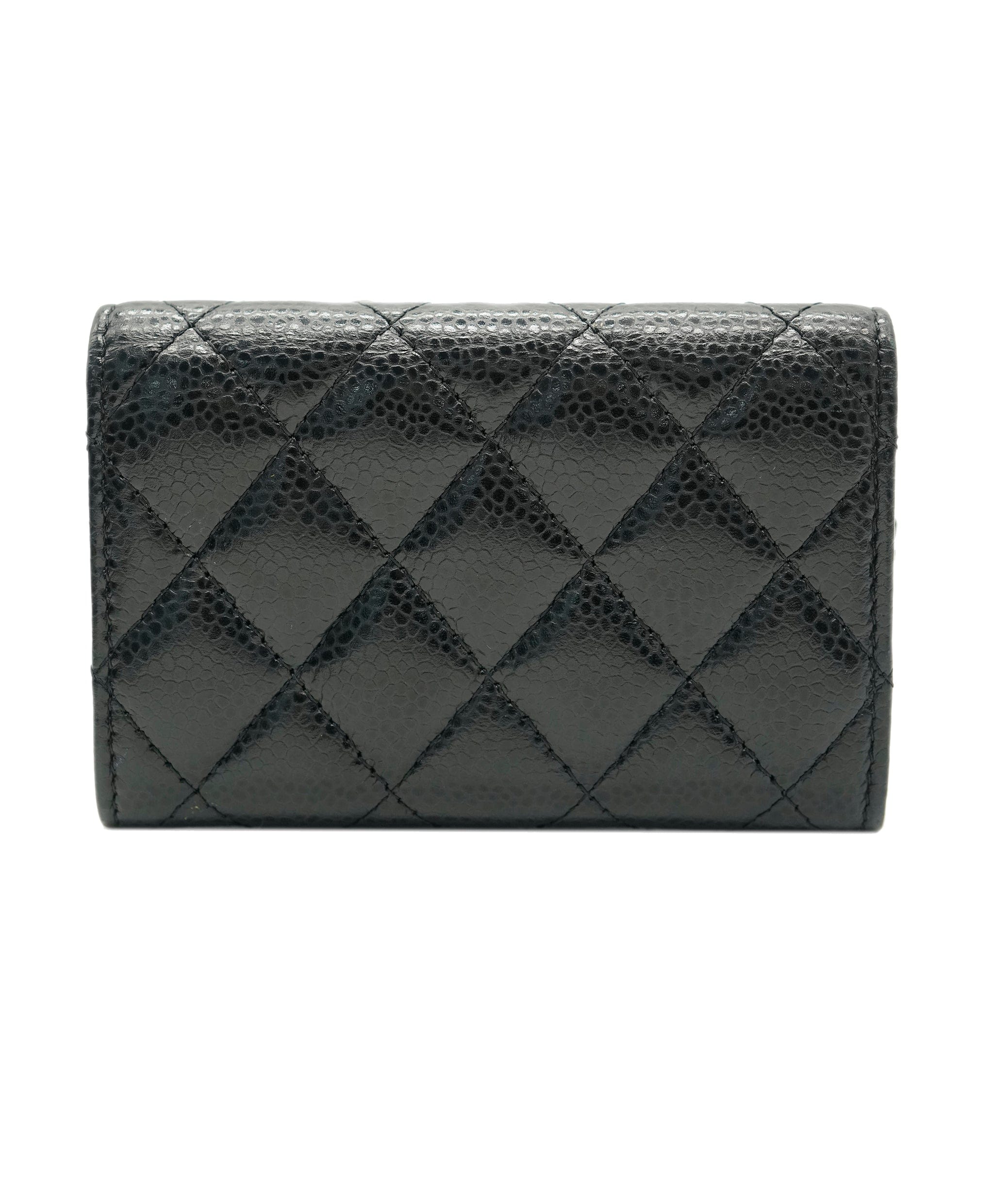 Chanel Chanel black caviar cardholder with GHW - AJC0467