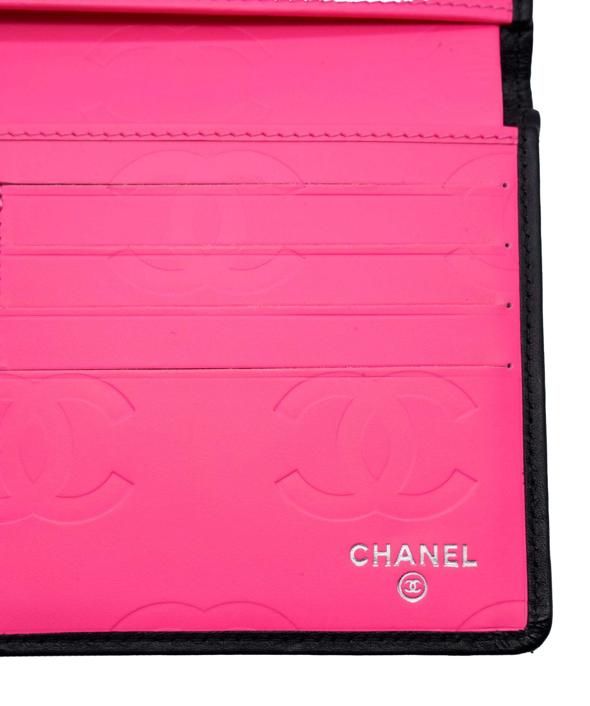 Chanel Chanel Black Lambskin Ligne Cambon Wallet  ASC4268