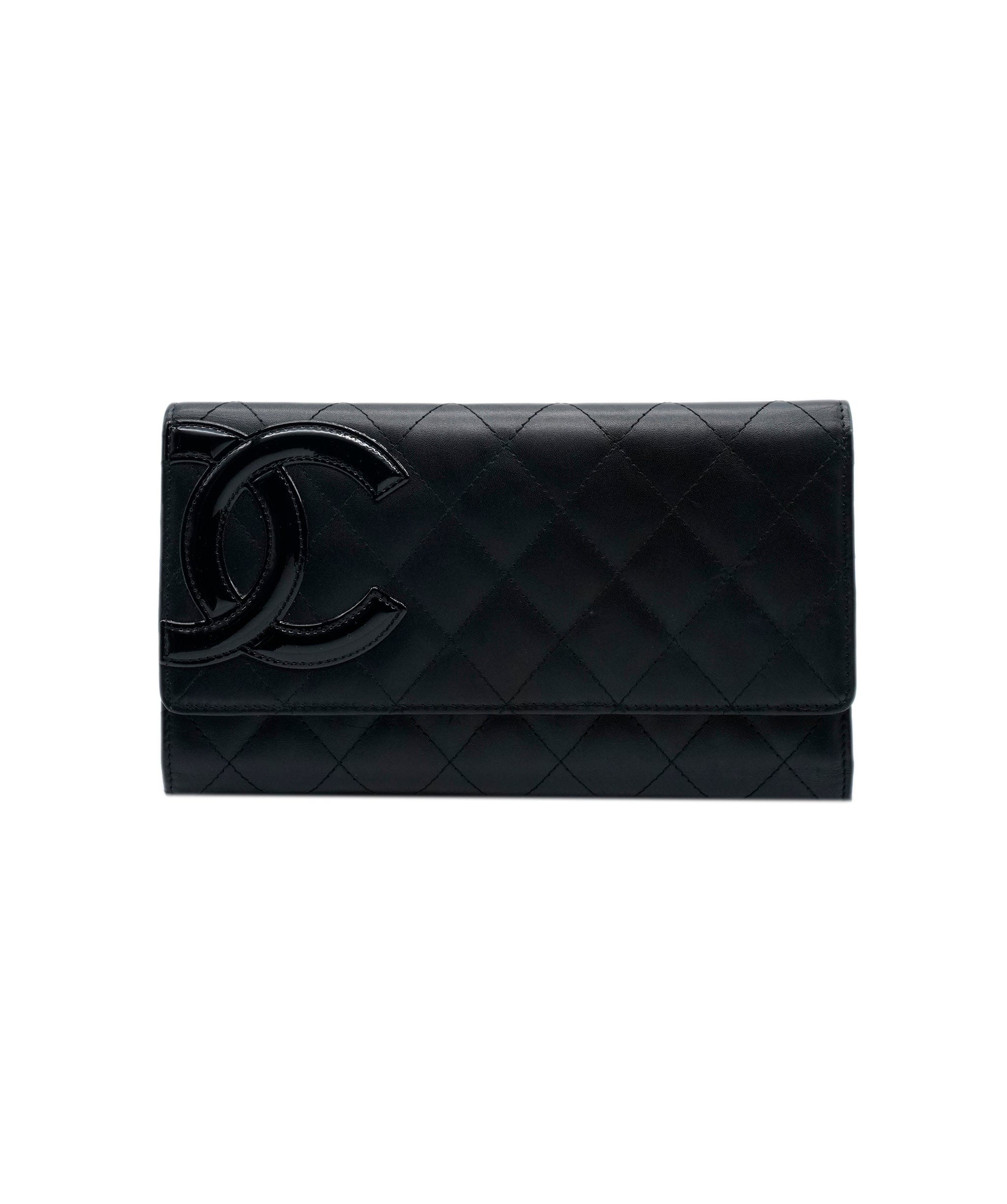 Chanel Chanel Black Lambskin Ligne Cambon Wallet  ASC4268