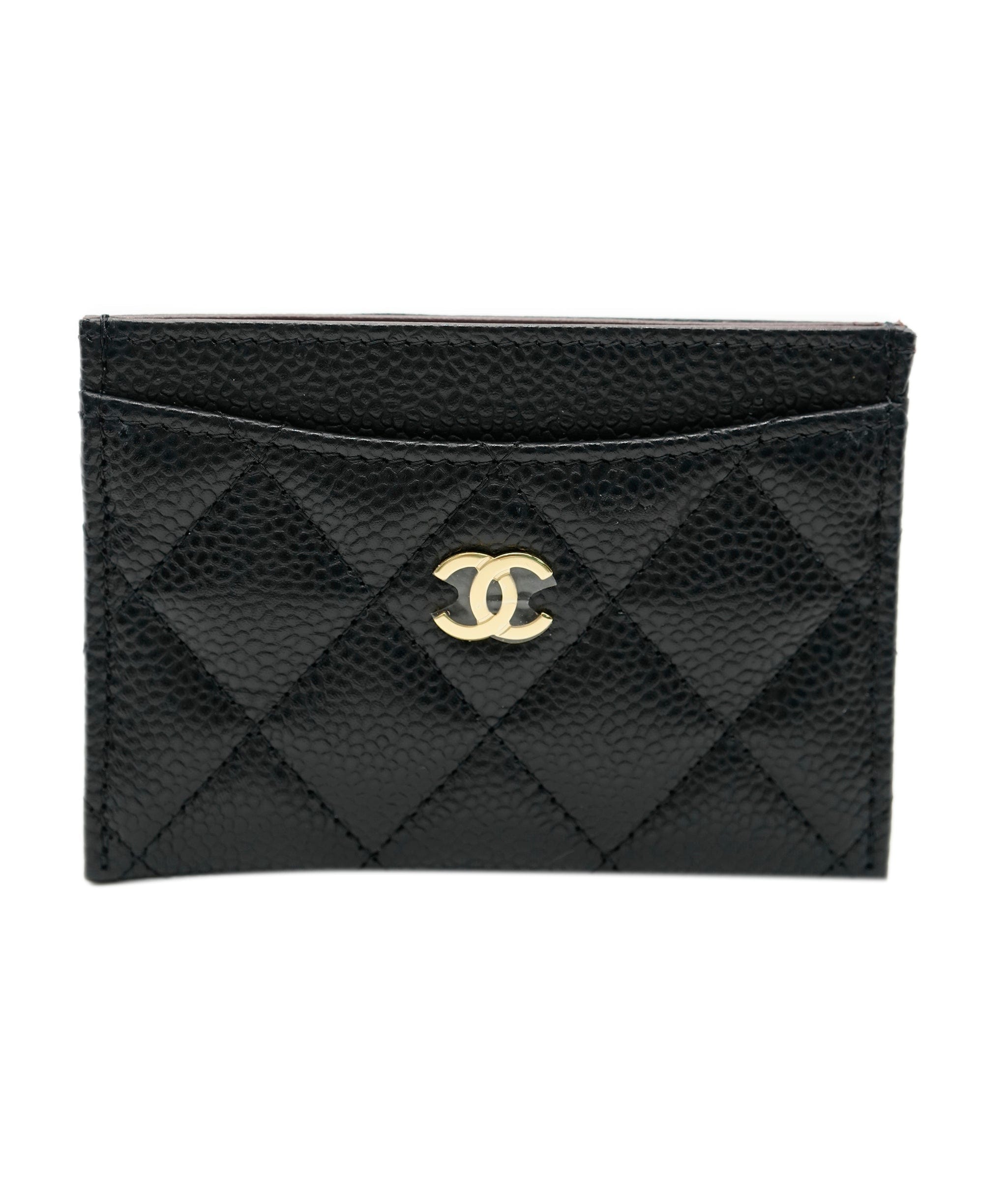 Chanel Chanel Black Leather Card Holder ASL9329