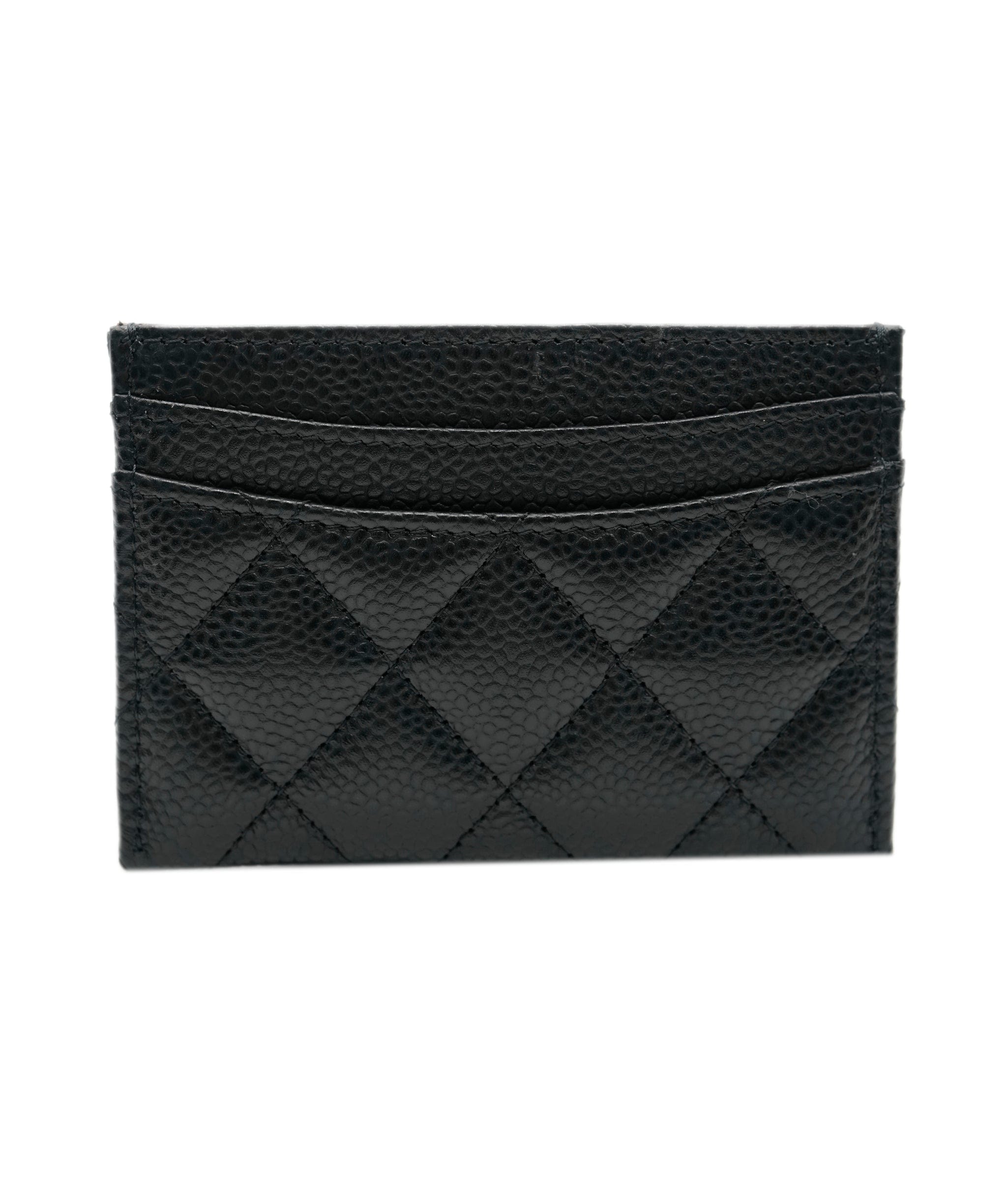 Chanel Chanel Black Leather Card Holder ASL9329