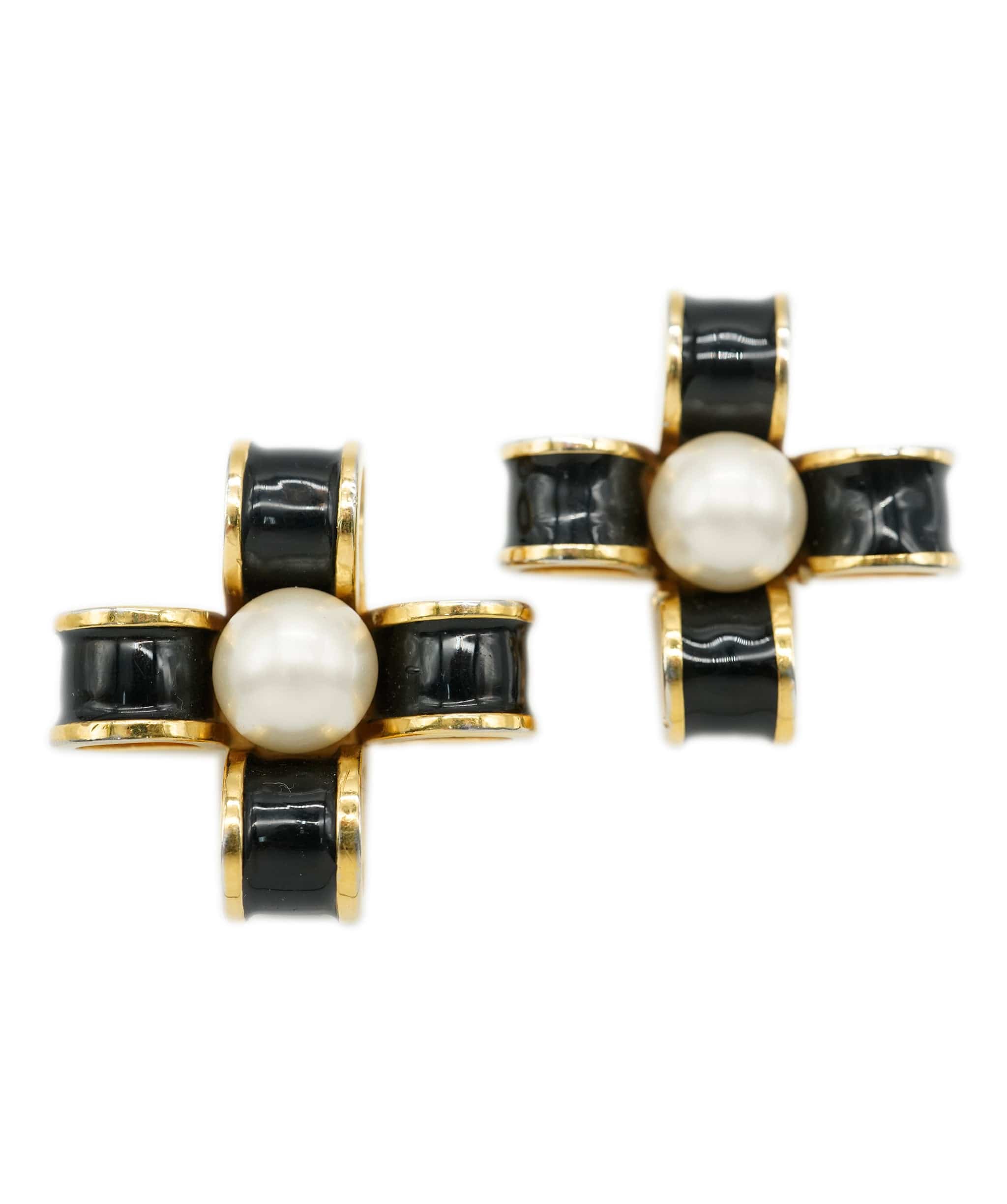 Chanel Chanel Bow annd Pearl Earrings ASC1247