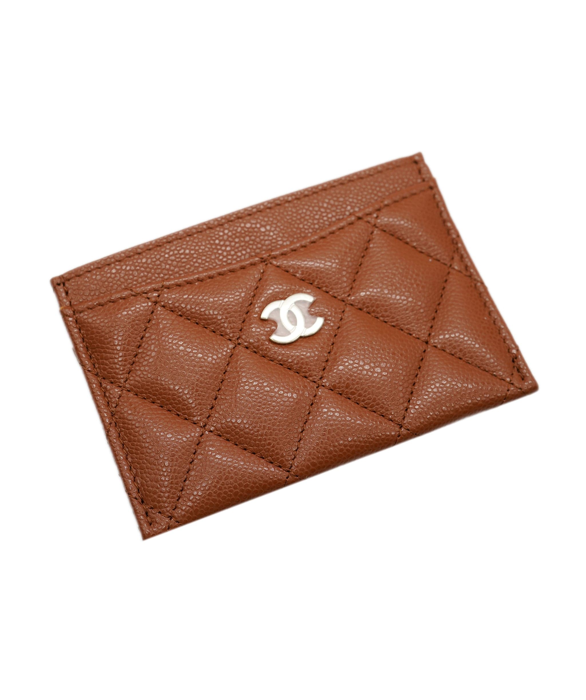 Chanel Chanel Brown Leather Card Holder  ASL9328