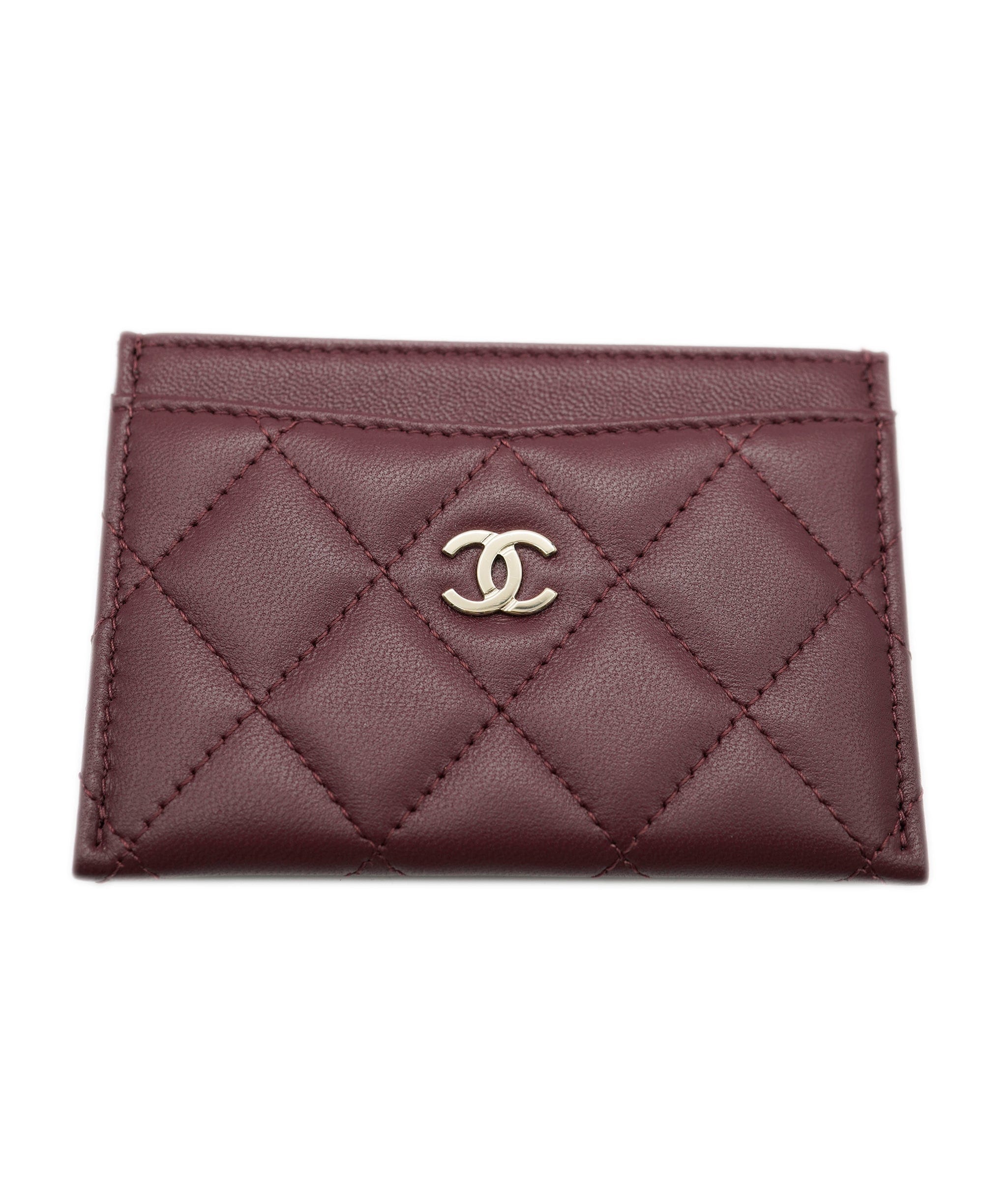 Chanel Chanel burgundy cardholder  ALC0850