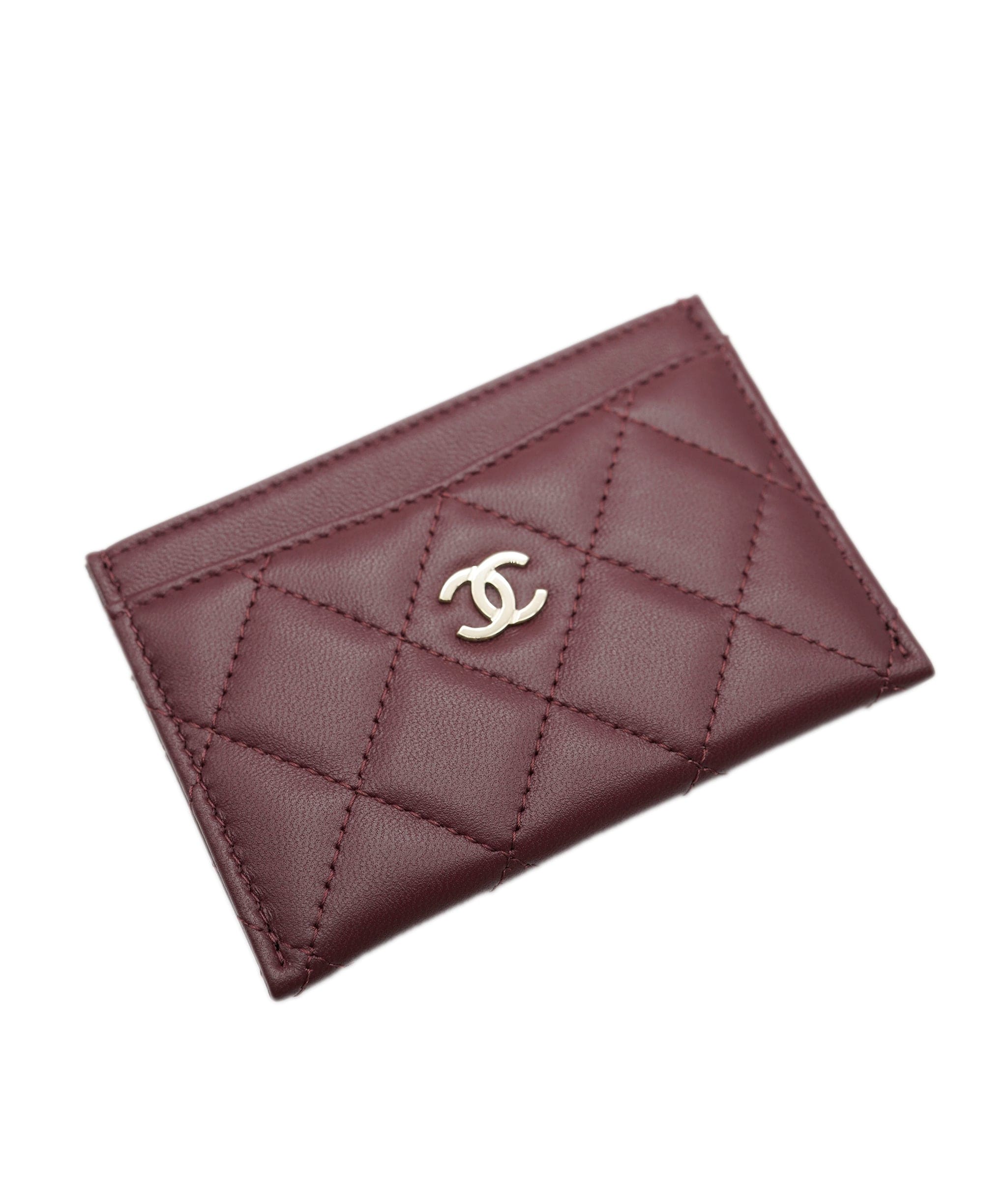 Chanel Chanel burgundy cardholder  ALC0850