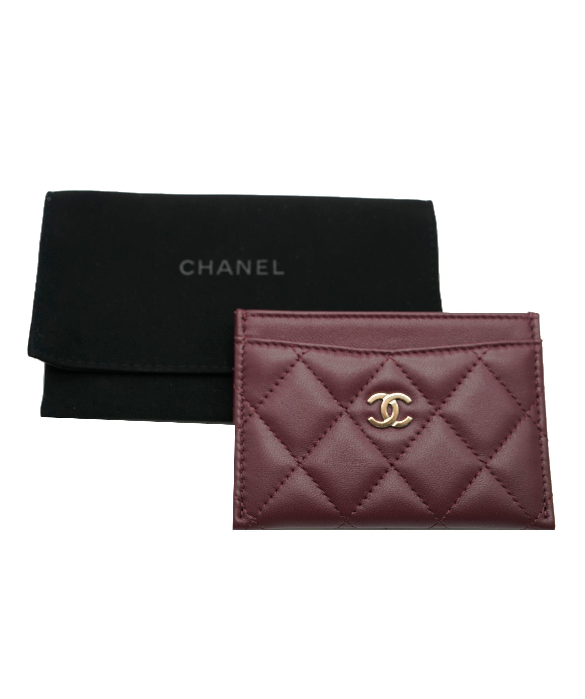 Chanel Chanel burgundy cardholder  ALC0850