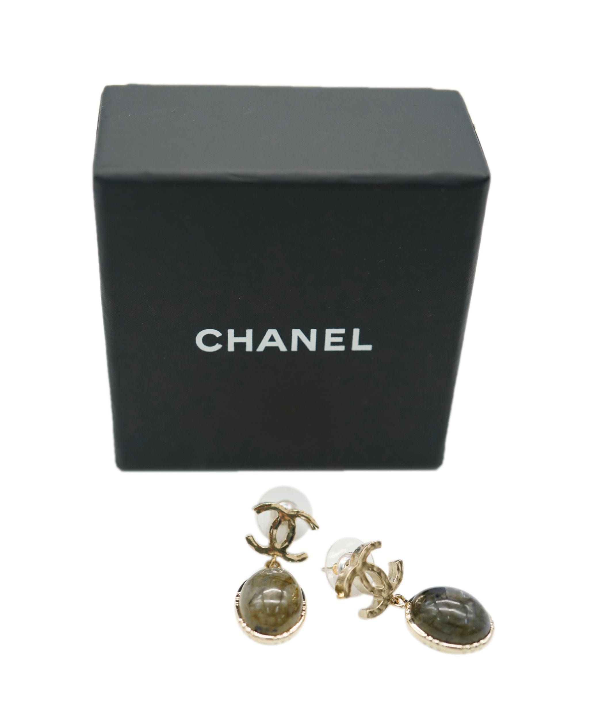 Chanel Chanel CC earrings with glass moonstone  ADC1176