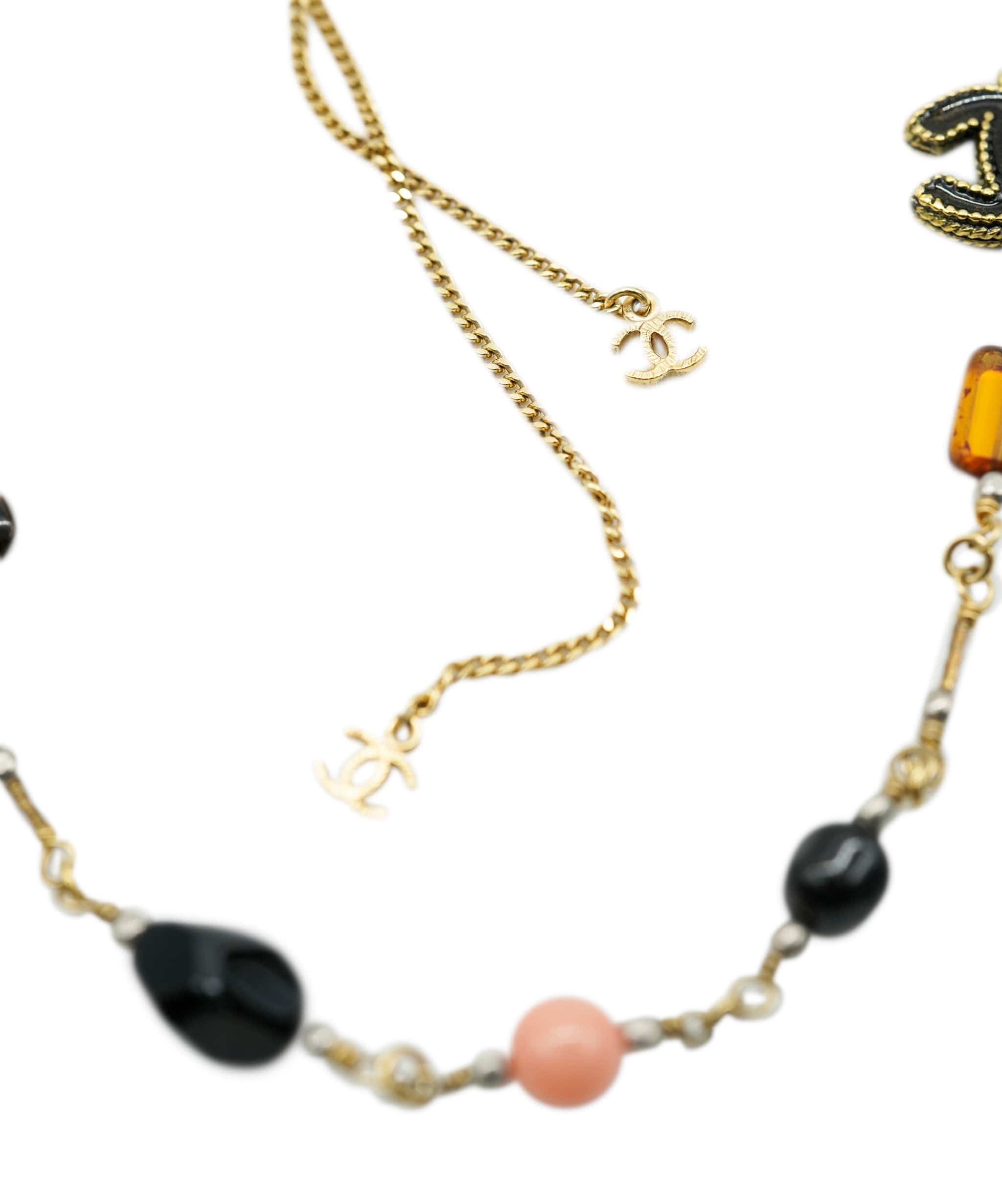 Chanel Chanel CC logo and beads necklace - ASL1982