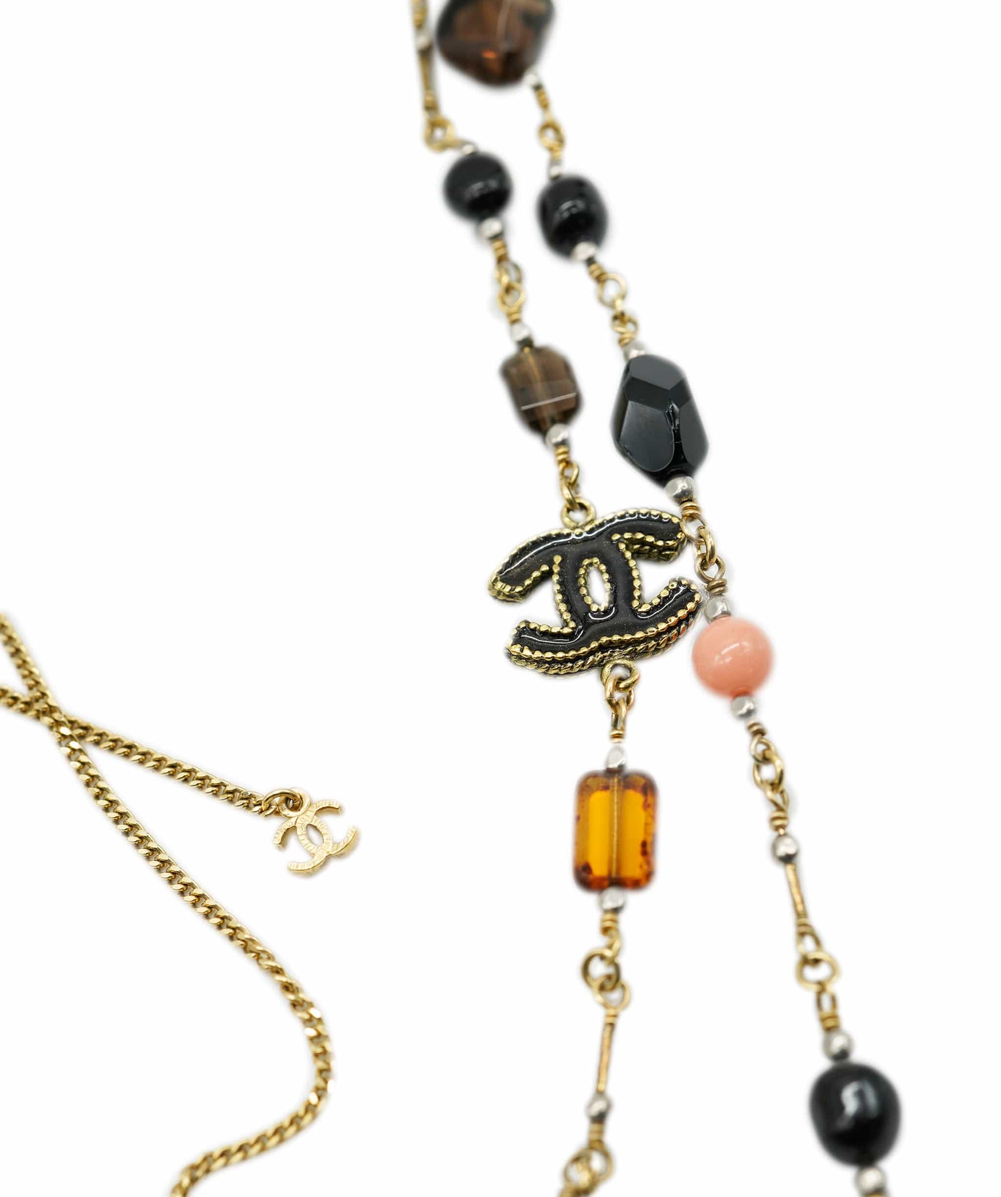 Chanel Chanel CC logo and beads necklace - ASL1982