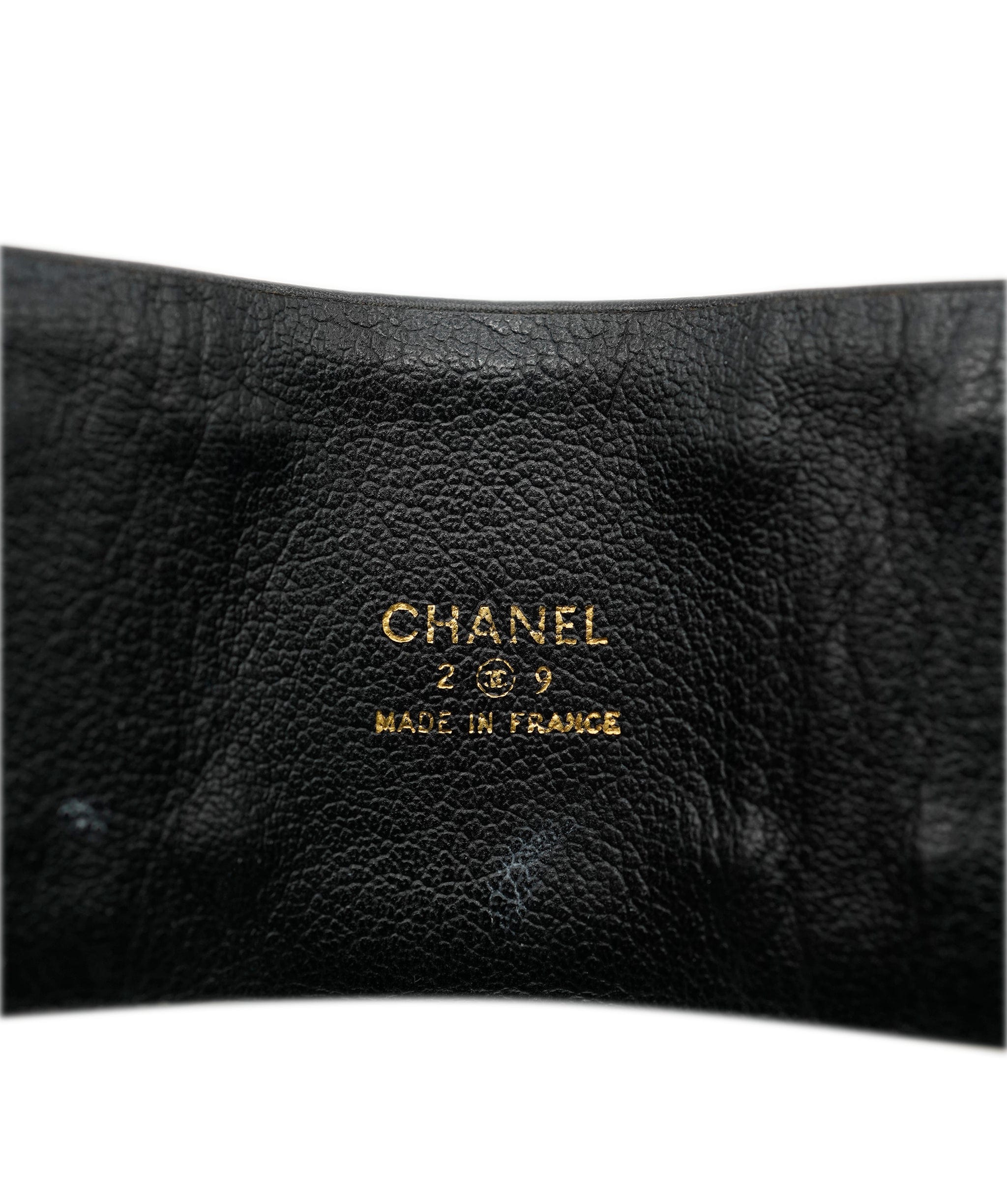 Chanel Chanel CC Wide Leather Cuff ASL4522