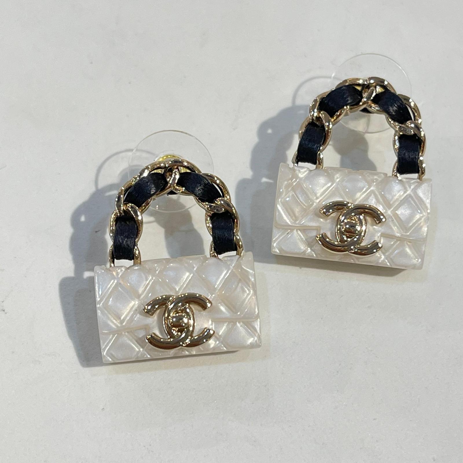 Chanel Chanel earrings back motif ASL8727