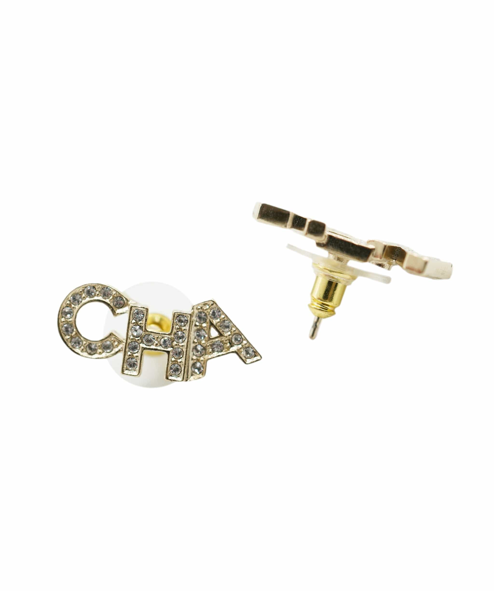 Chanel Chanel Earrings CHA NEL 20B strass AVC1158