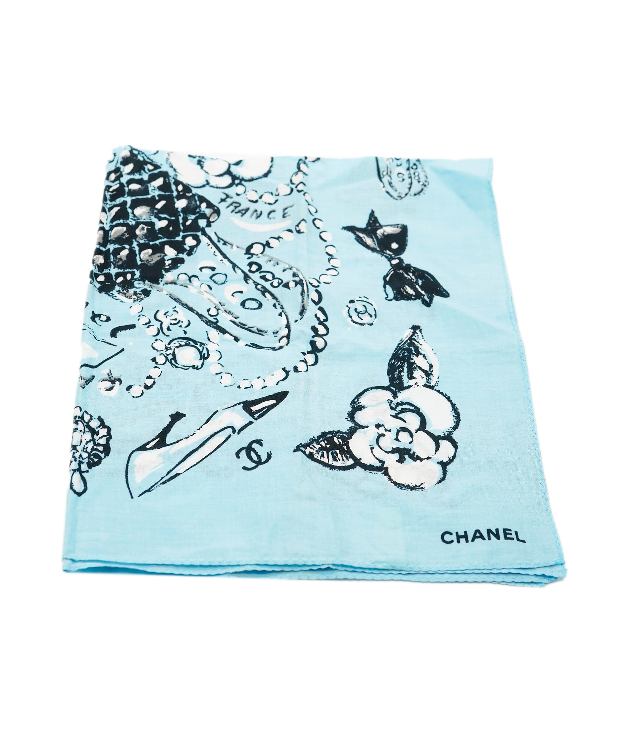 Chanel Chanel Icon Scarf Blue ASL9197