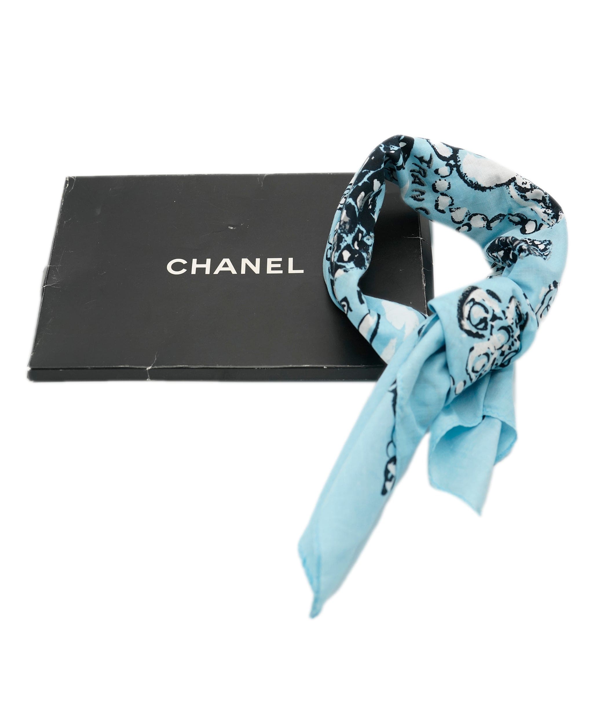 Chanel Chanel Icon Scarf Blue ASL9197