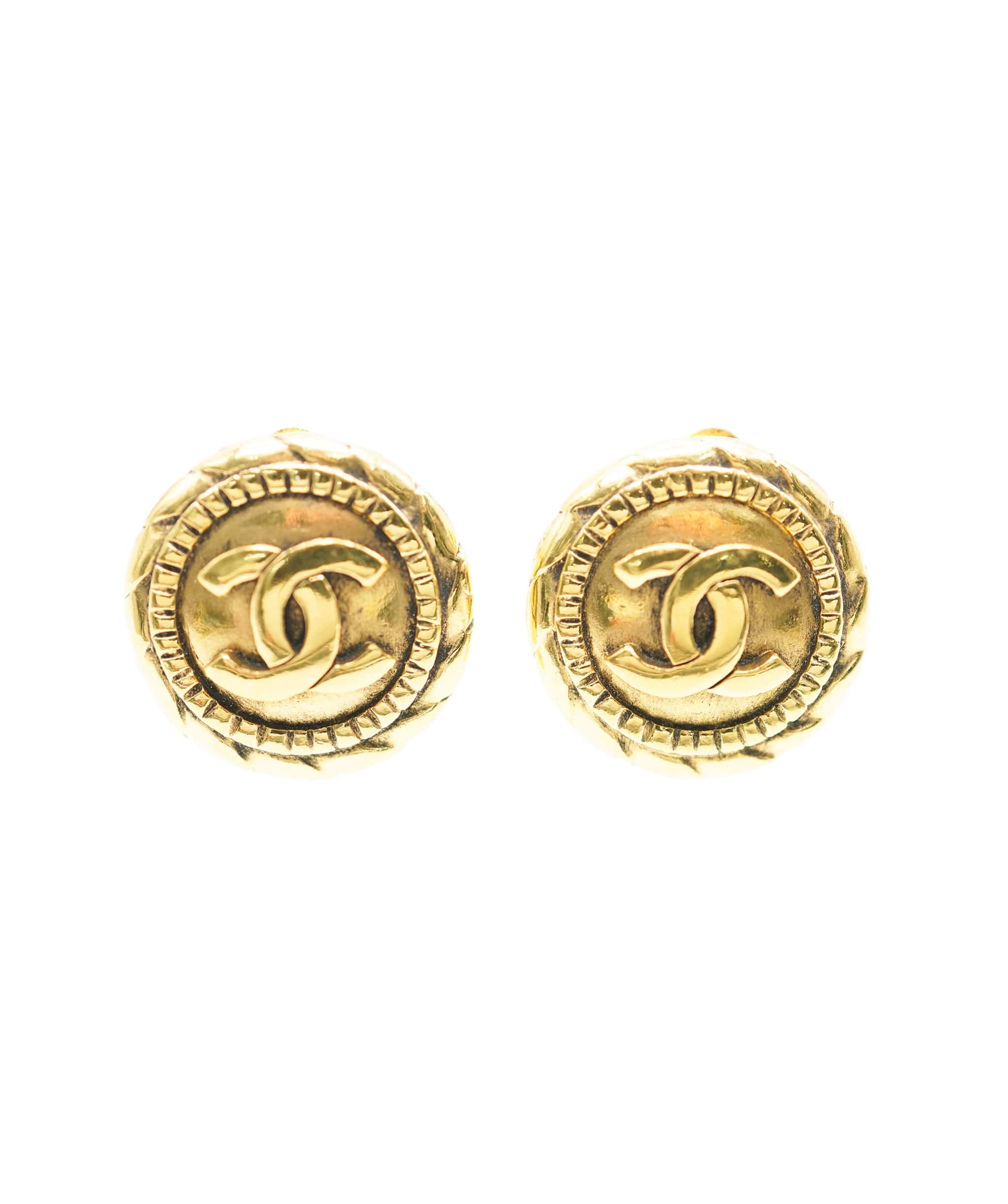 Chanel Chanel Logo Stud Earrings ASL3633