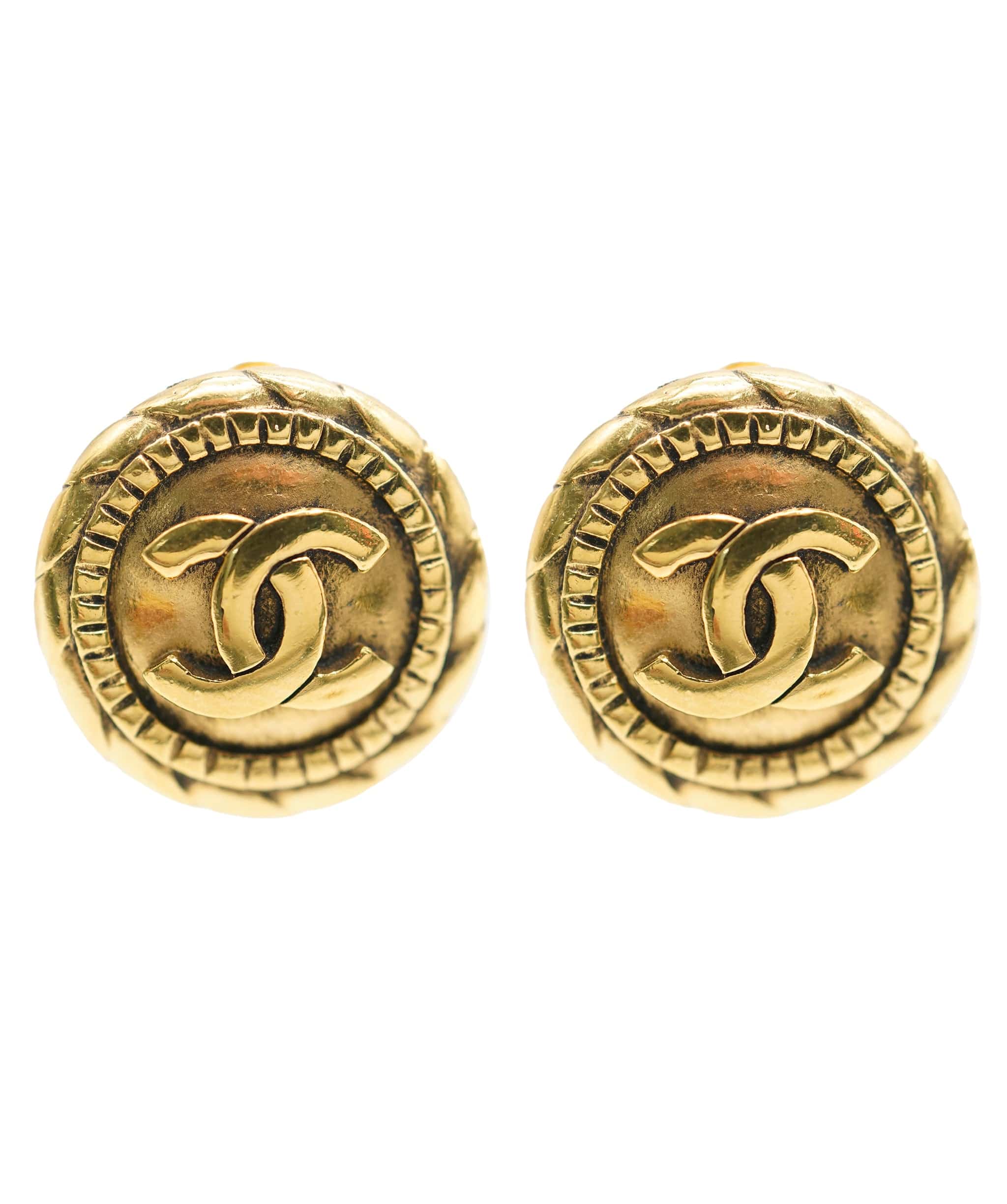 Chanel Chanel Logo Stud Earrings ASL3633