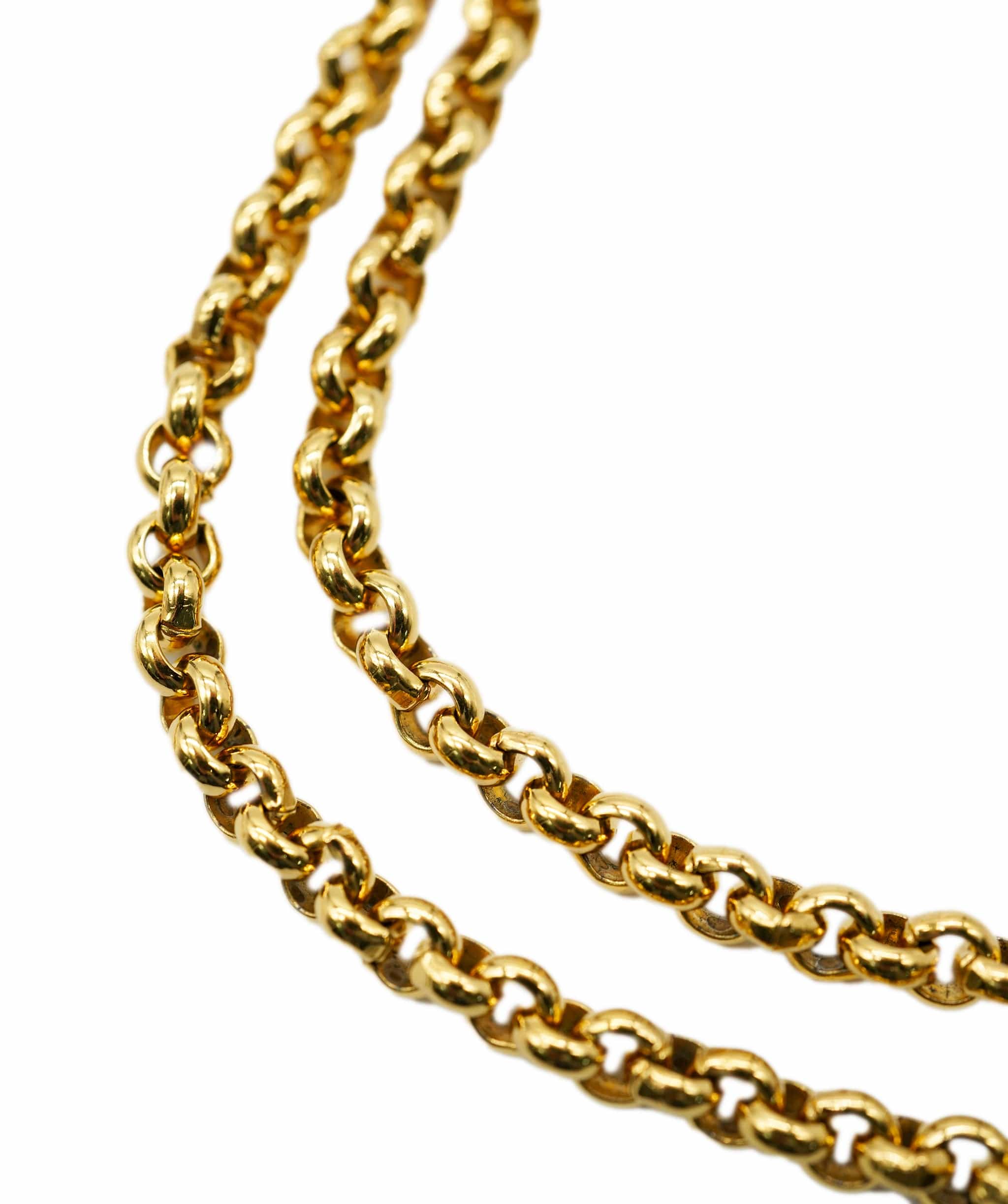 Chanel Chanel Medallion Clover 24k Gold Gilded Necklace AGL2511