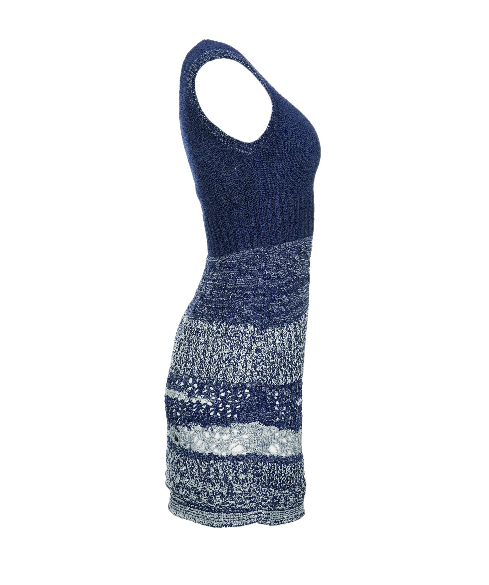 Chanel Chanel Navy knitted dress size 34 AGC1247