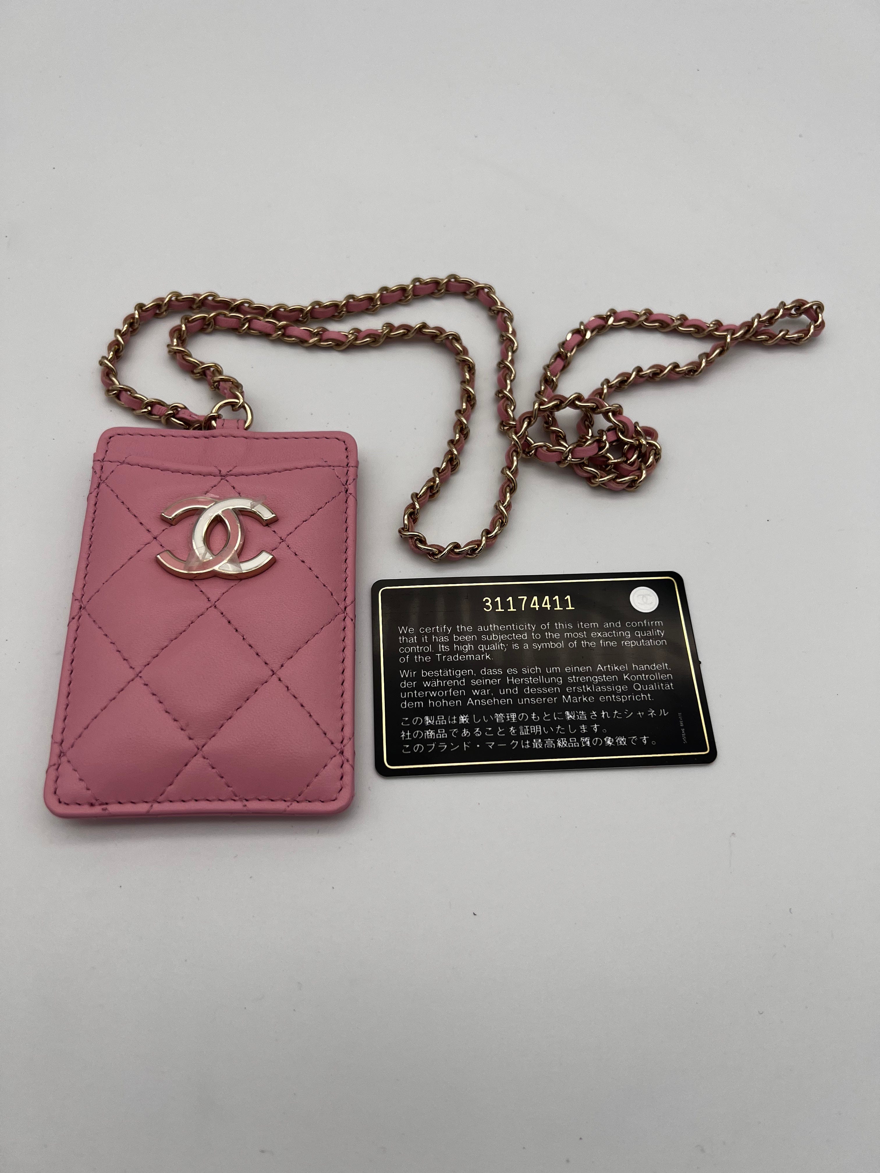 Chanel Chanel Pink Lambskin Lanyard  AVL1152 NEEDS ENTRUPY