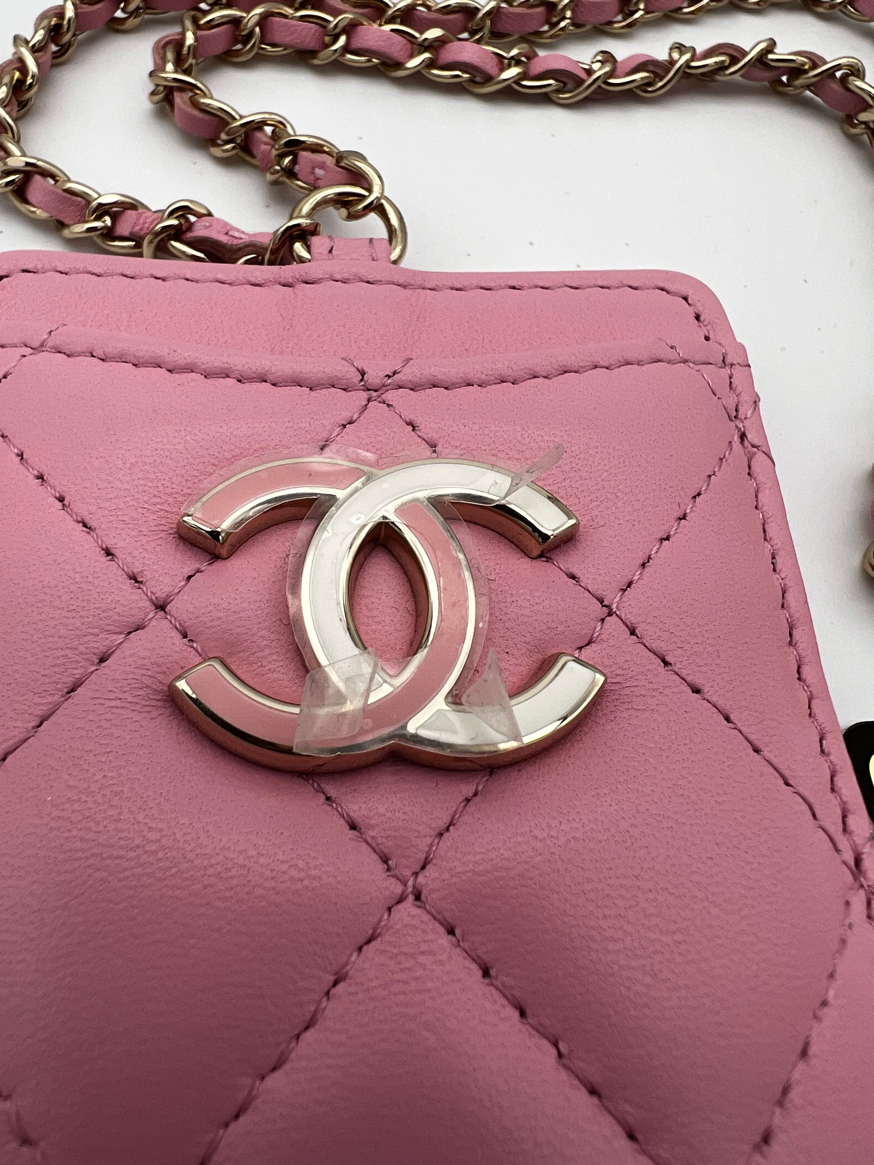 Chanel Chanel Pink Lambskin Lanyard  AVL1152 NEEDS ENTRUPY